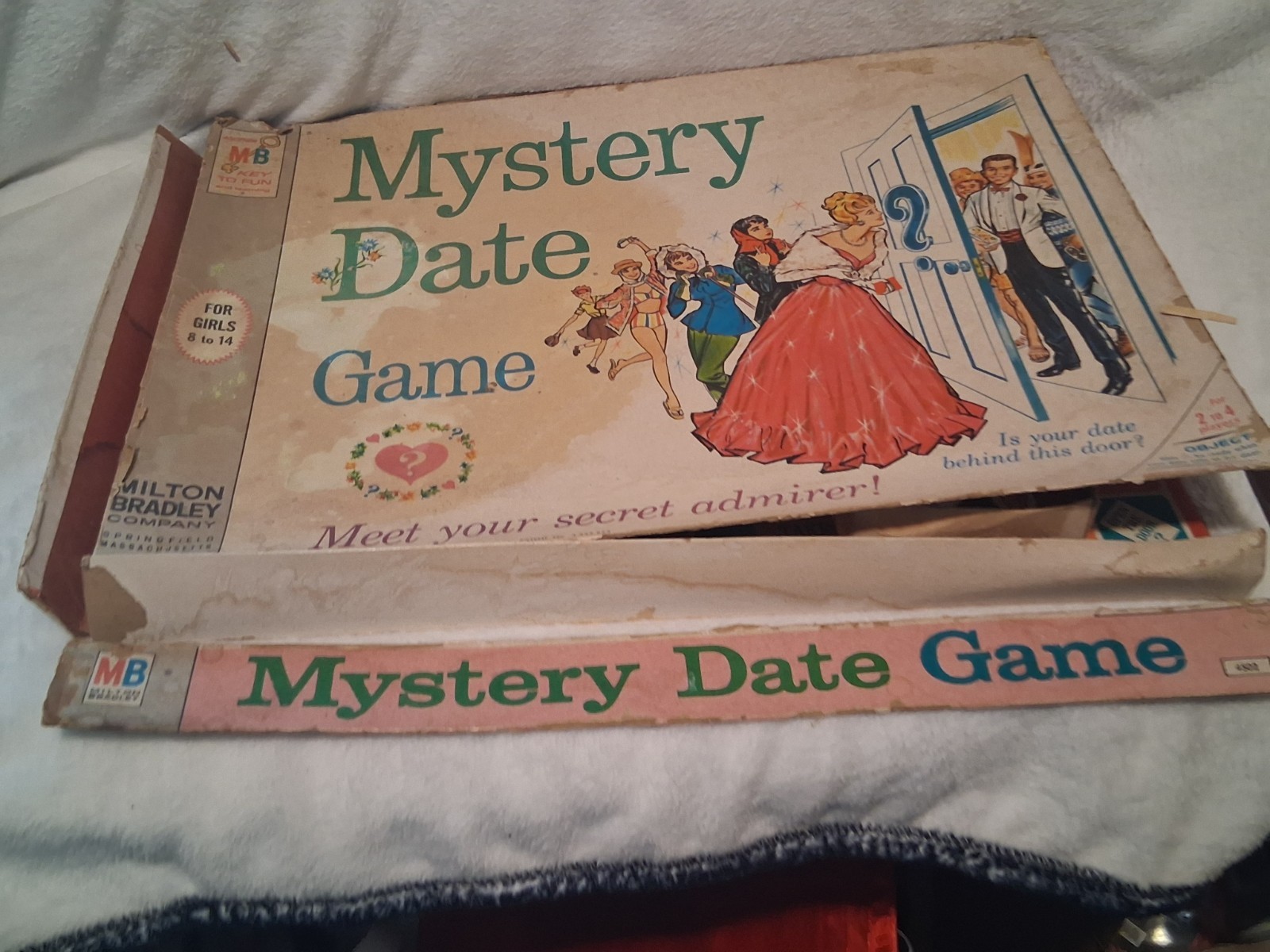 Vintage Milton Bradley Mystery Date Board Game 1965 Complete Game