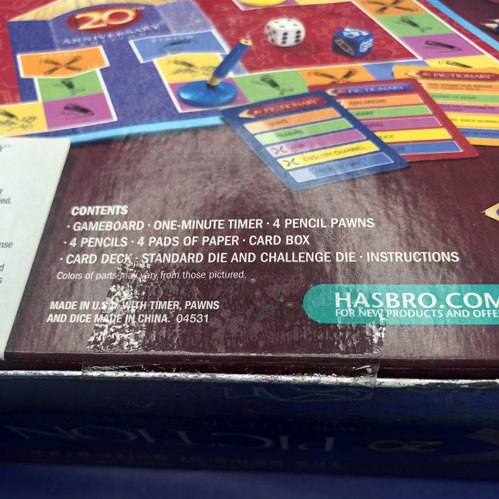 Pictionary Game of Quick Draw 20th Anniversary Edition – Brand New