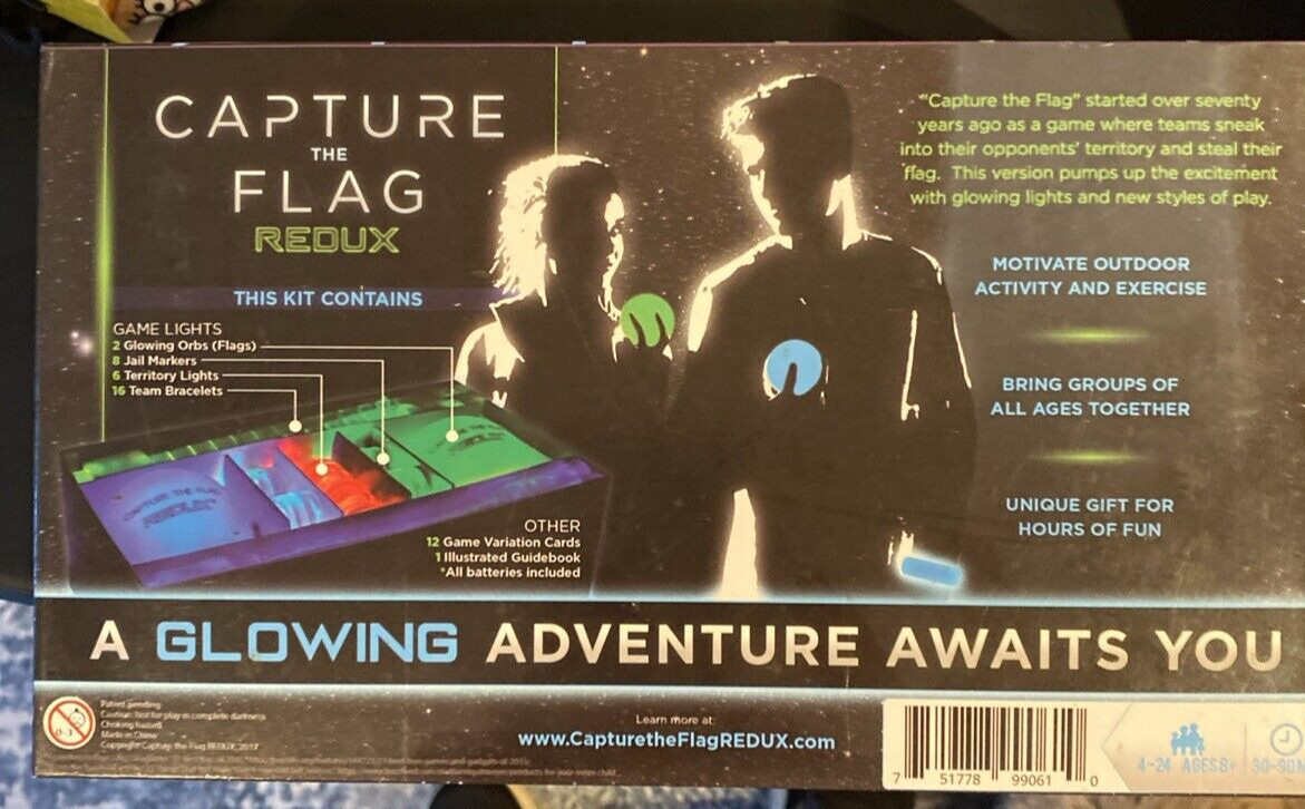 Capture The Flag REDUX – Glow in the Dark Outdoor Game New in Box! GC1