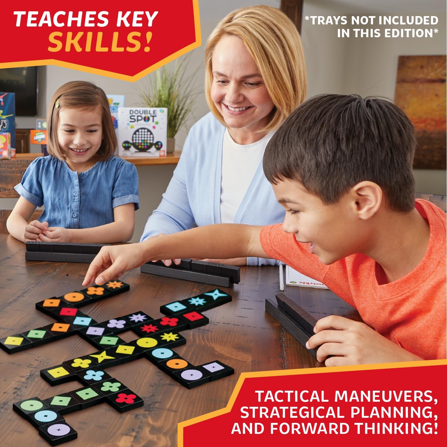 Qwirkle Strategy Game Color Blind Friendly Family Fun 108 Wooden Tiles
