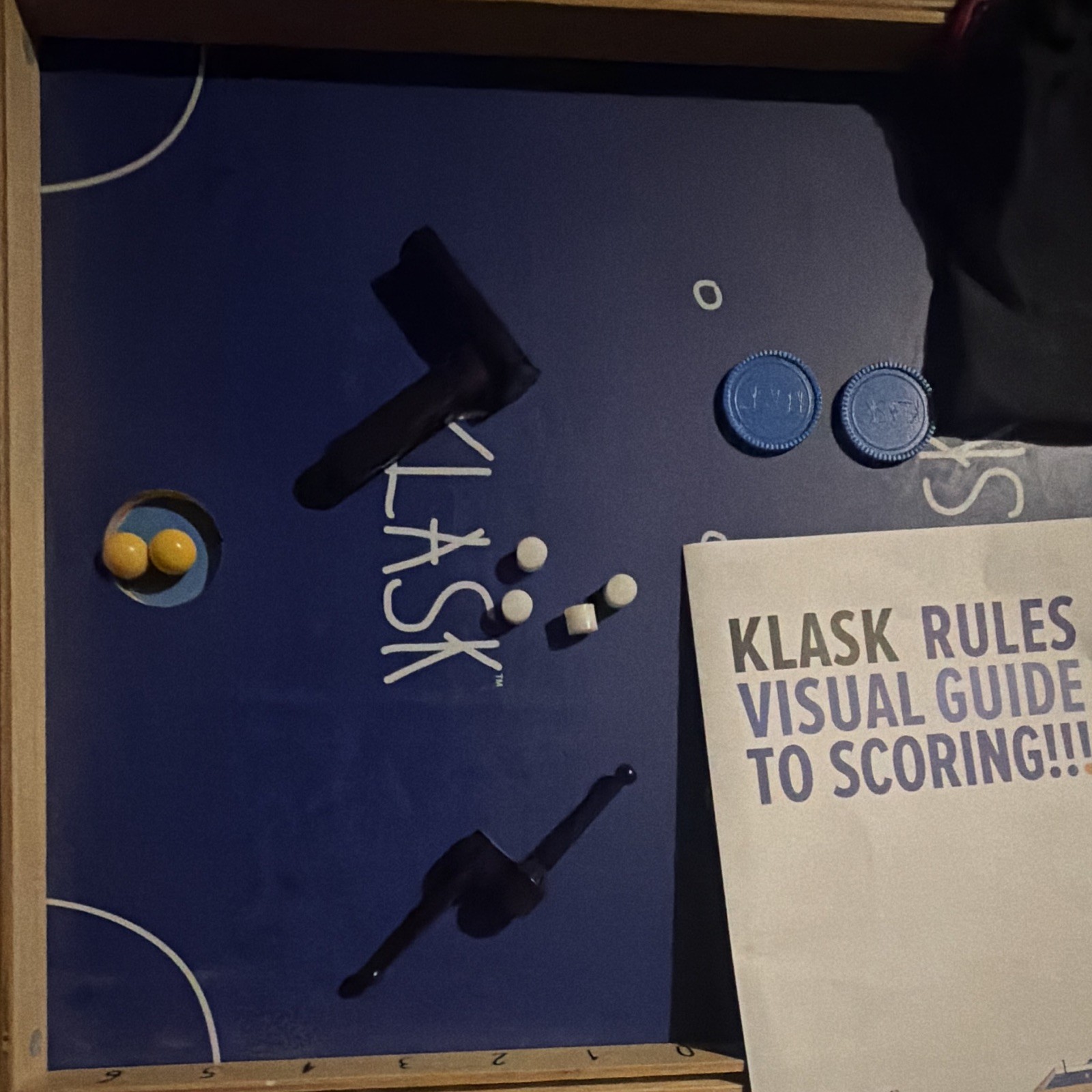 KLASK Magnetic Table Game Complete Set w/ Board Pieces Instructions, 2-Player 8+