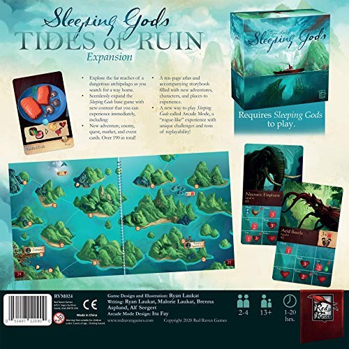 Sleeping Gods Tides of Ruin Expansion Board Game for 1 to 4 Players Ages 13+
