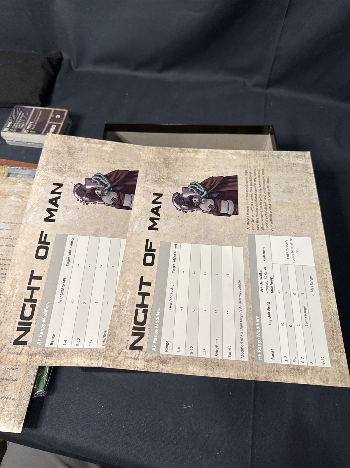 Flying Pig Boardgame Night of Man (Kickstarter Ed) Unpunched Bag Sealed