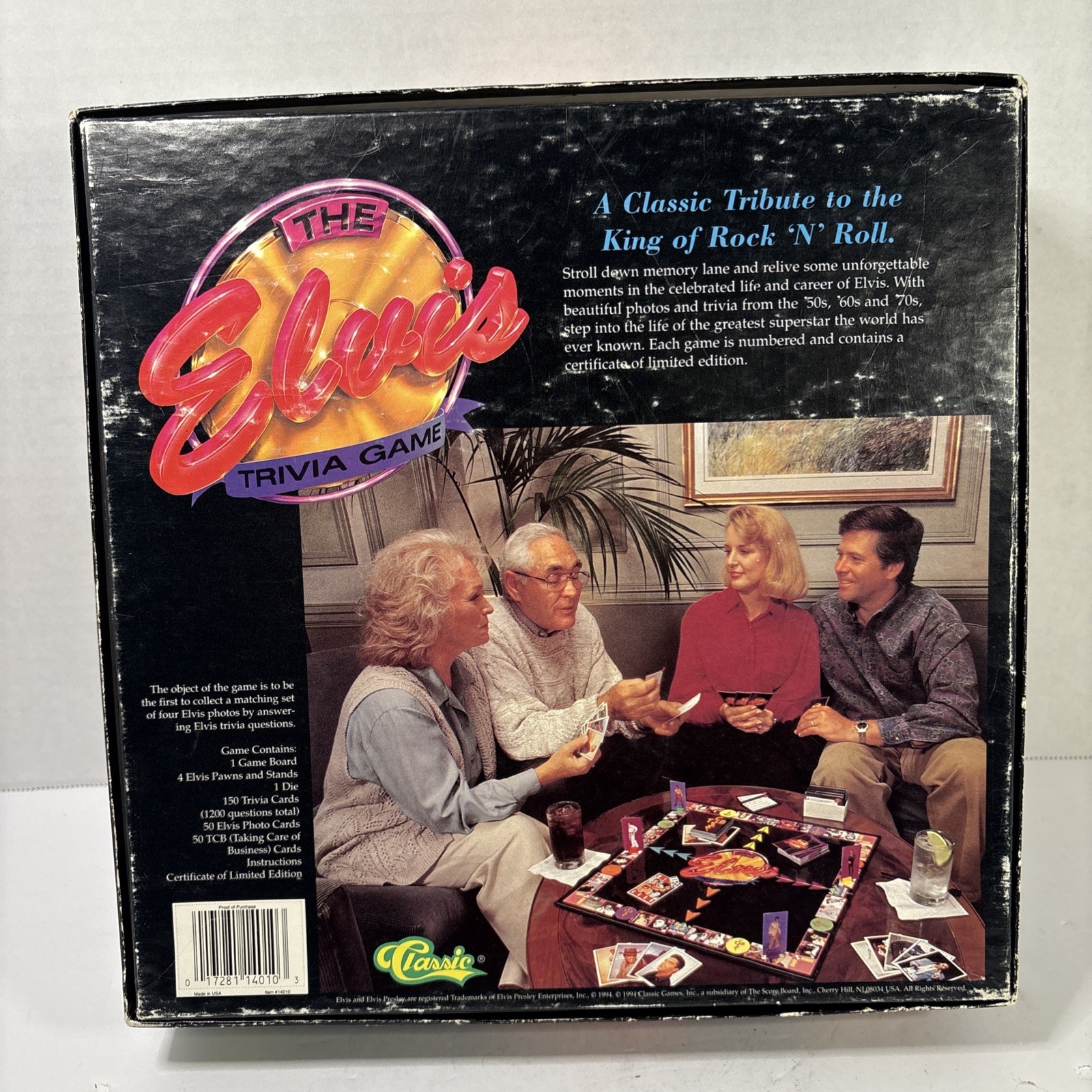 The Elvis Trivia Game 1994 Collector’s Edition Classic Games Limited No 08293