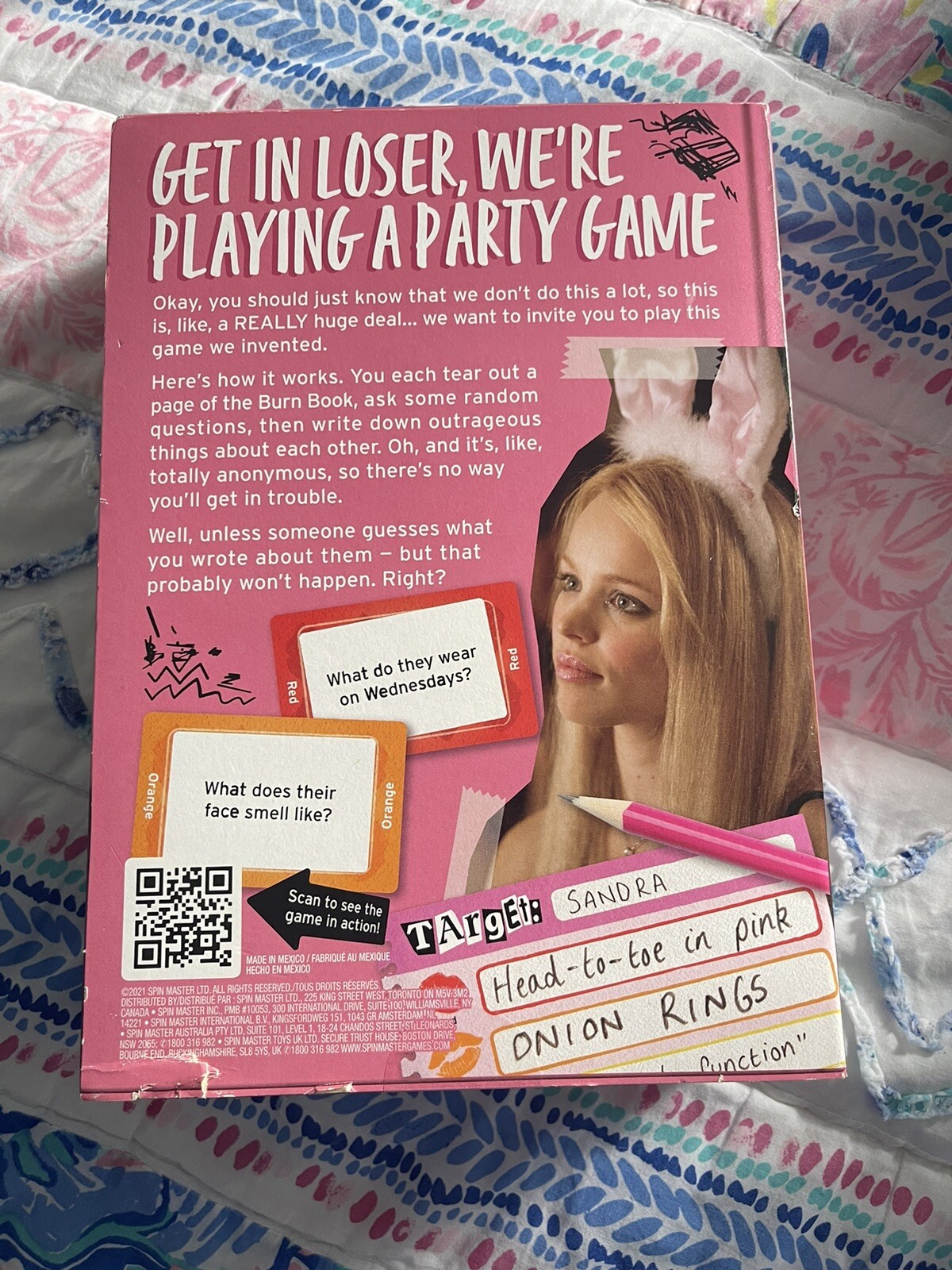 MEAN GIRLS Burn Book A Party Game BRAND NEW Board Game