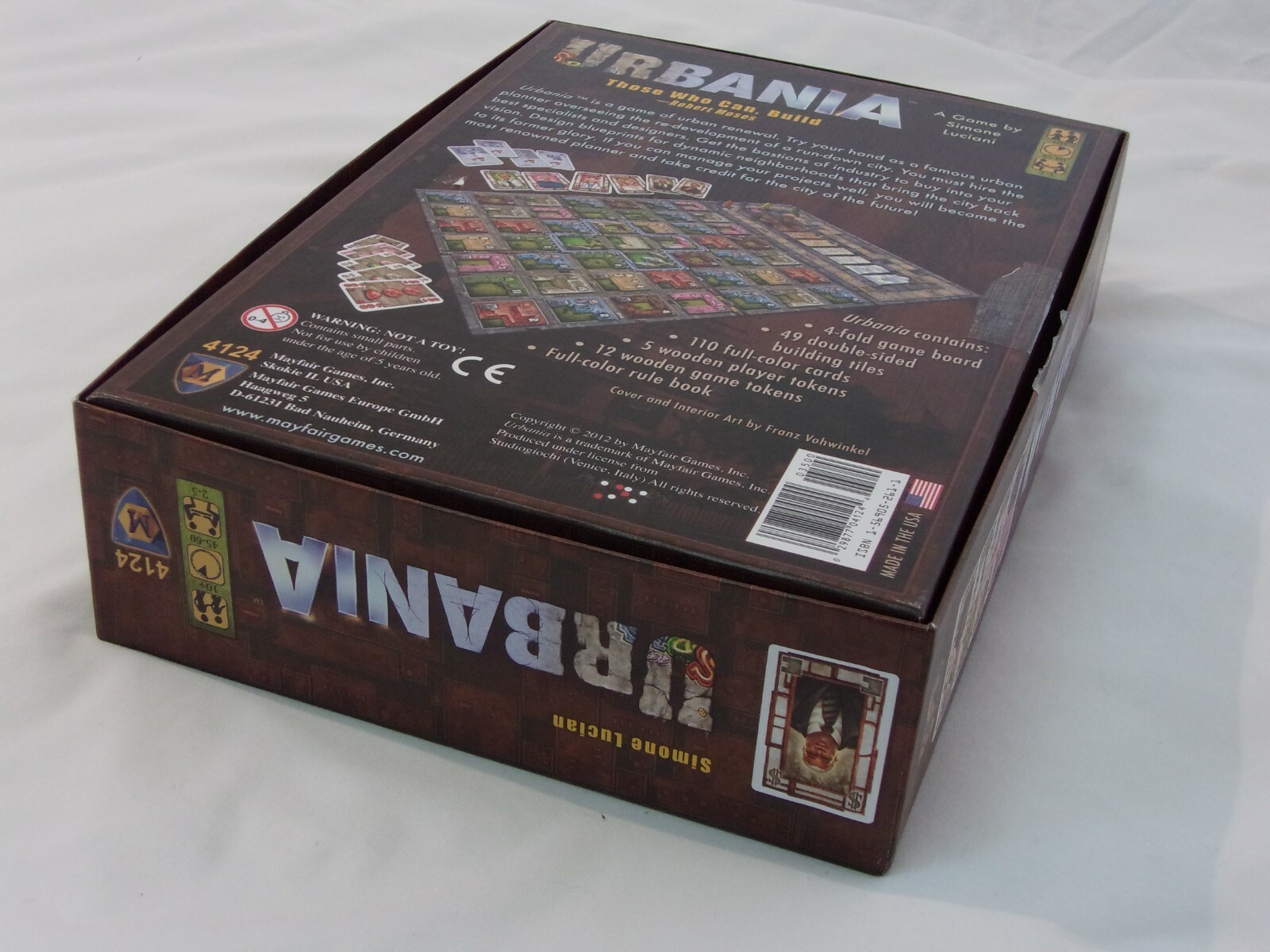 URBANIA Those Who Can, Build NOS 2012 Board Game by Simone Luciani Mayfair Games