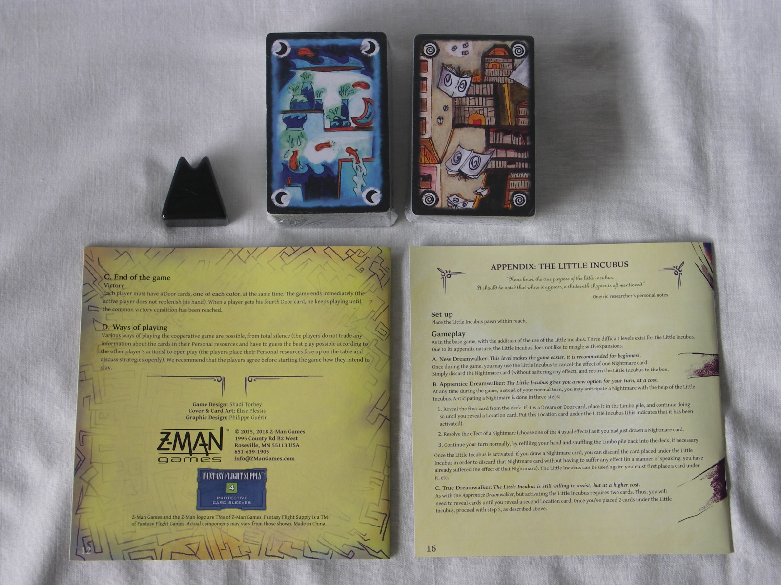Onirim Game Includes 7 Expansions Z-Man Games Shadi Torbey New Open Box