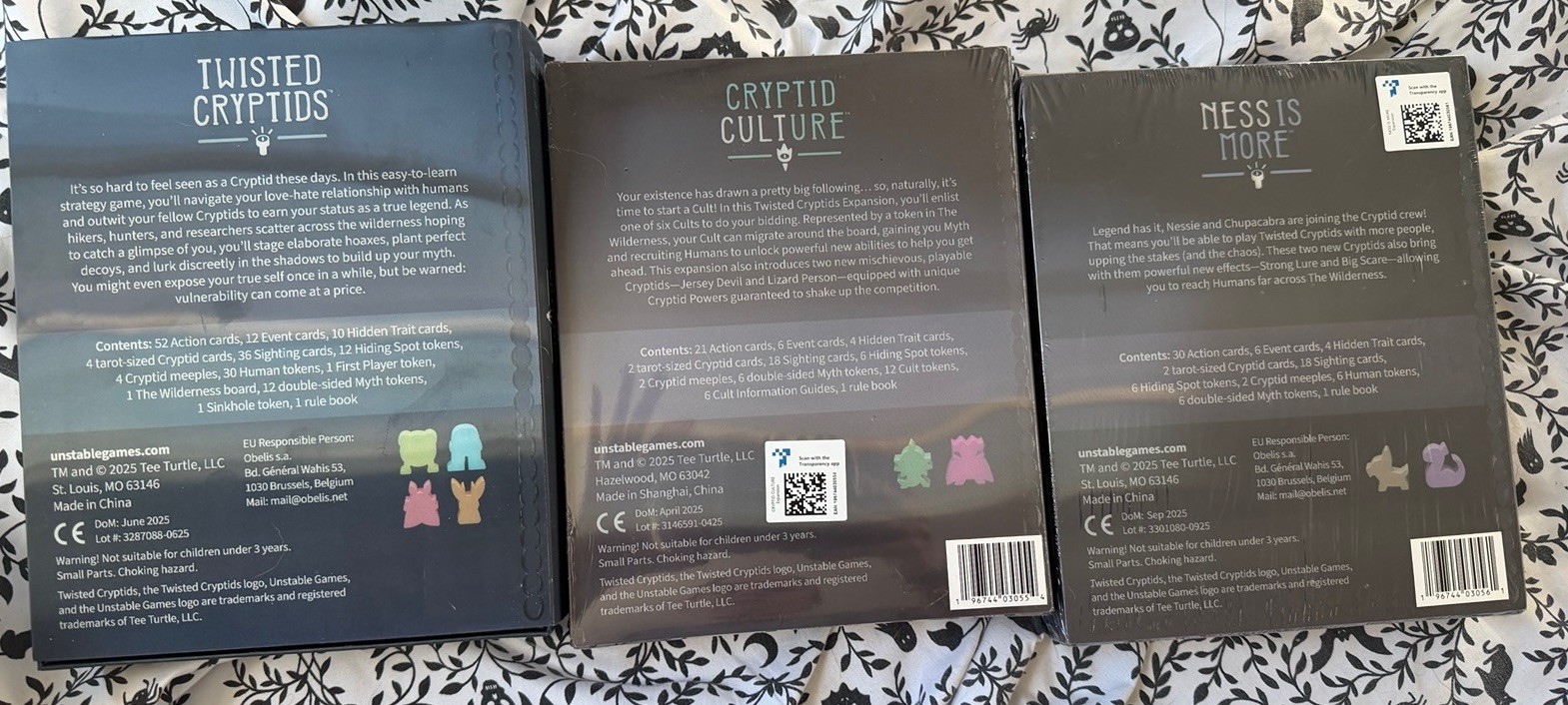 Combo — Unstable Twisted Cryptids EUC & Ness Is More + Cryptid Culture (New)