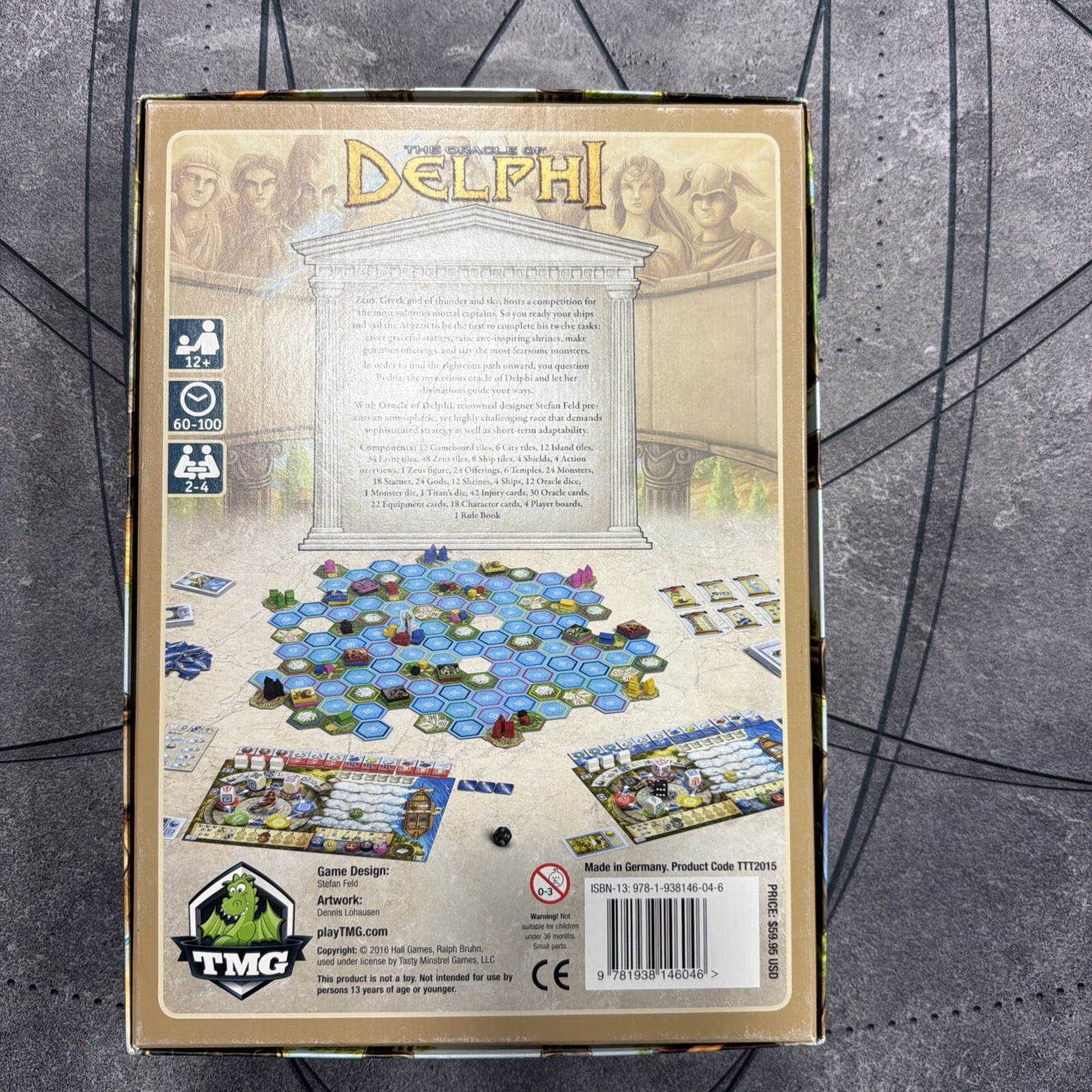 The Oracle of Delphi Seafarer Pillars Expansion Board Game Stefan Feld TMG Games