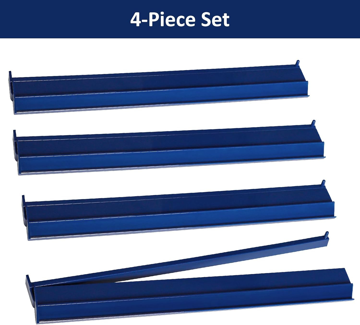 Mahjong Racks with Pushers(4 PCS, Dark Blue) for 166 American Mahjong Tiles, Mah