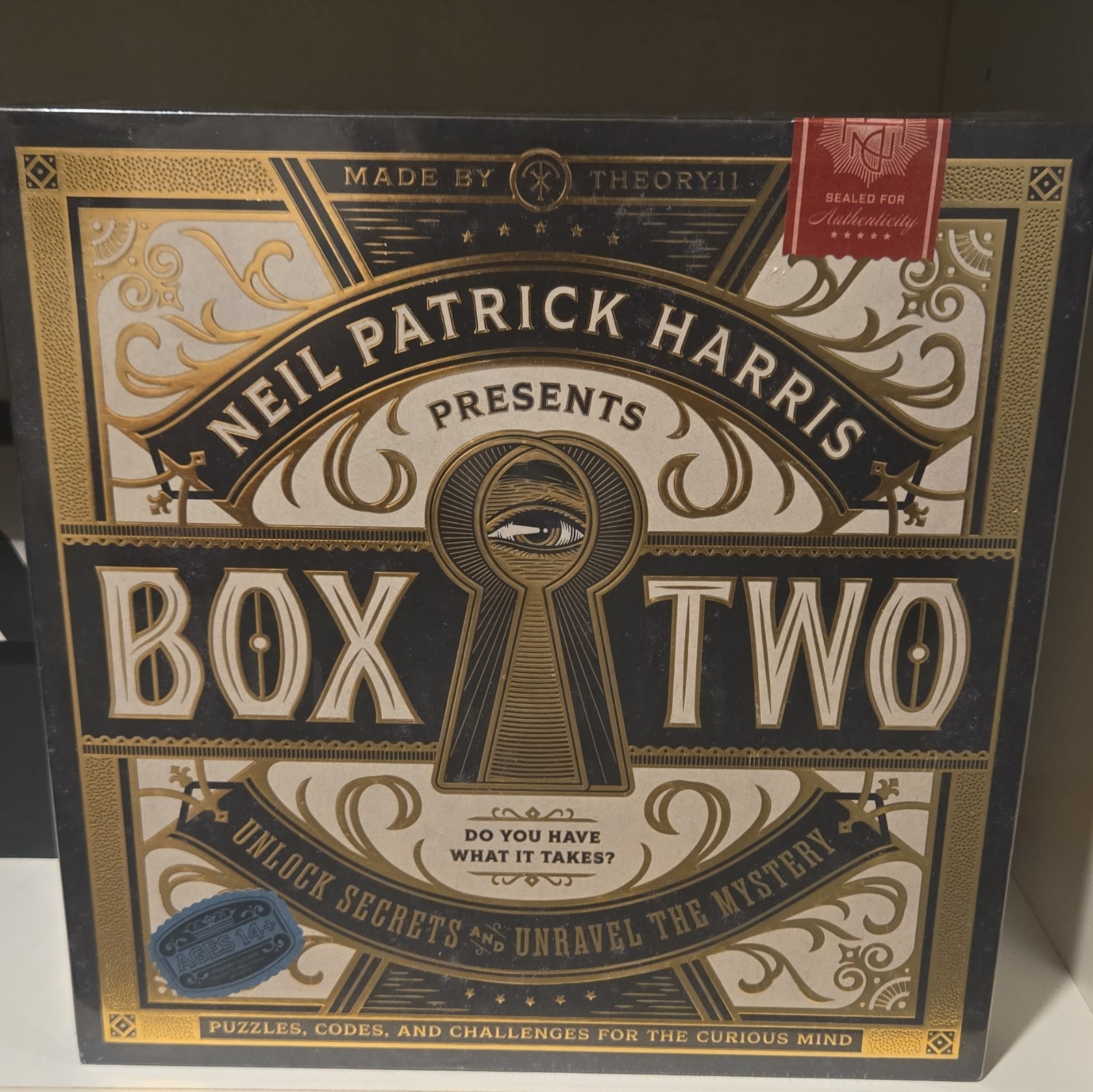 Theory11 Box Two Mystery Puzzle Game Sealed Complete Game 1 Player Ages 14+