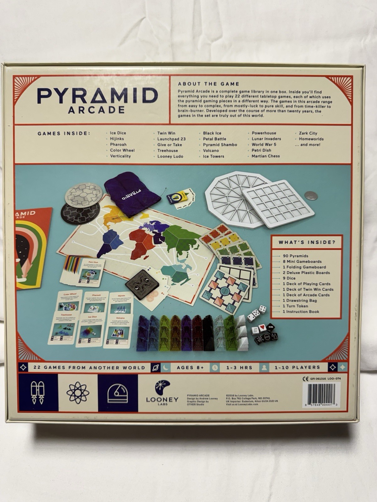 Pyramid Arcade Board Game Ultimate Game Library Looney Labs