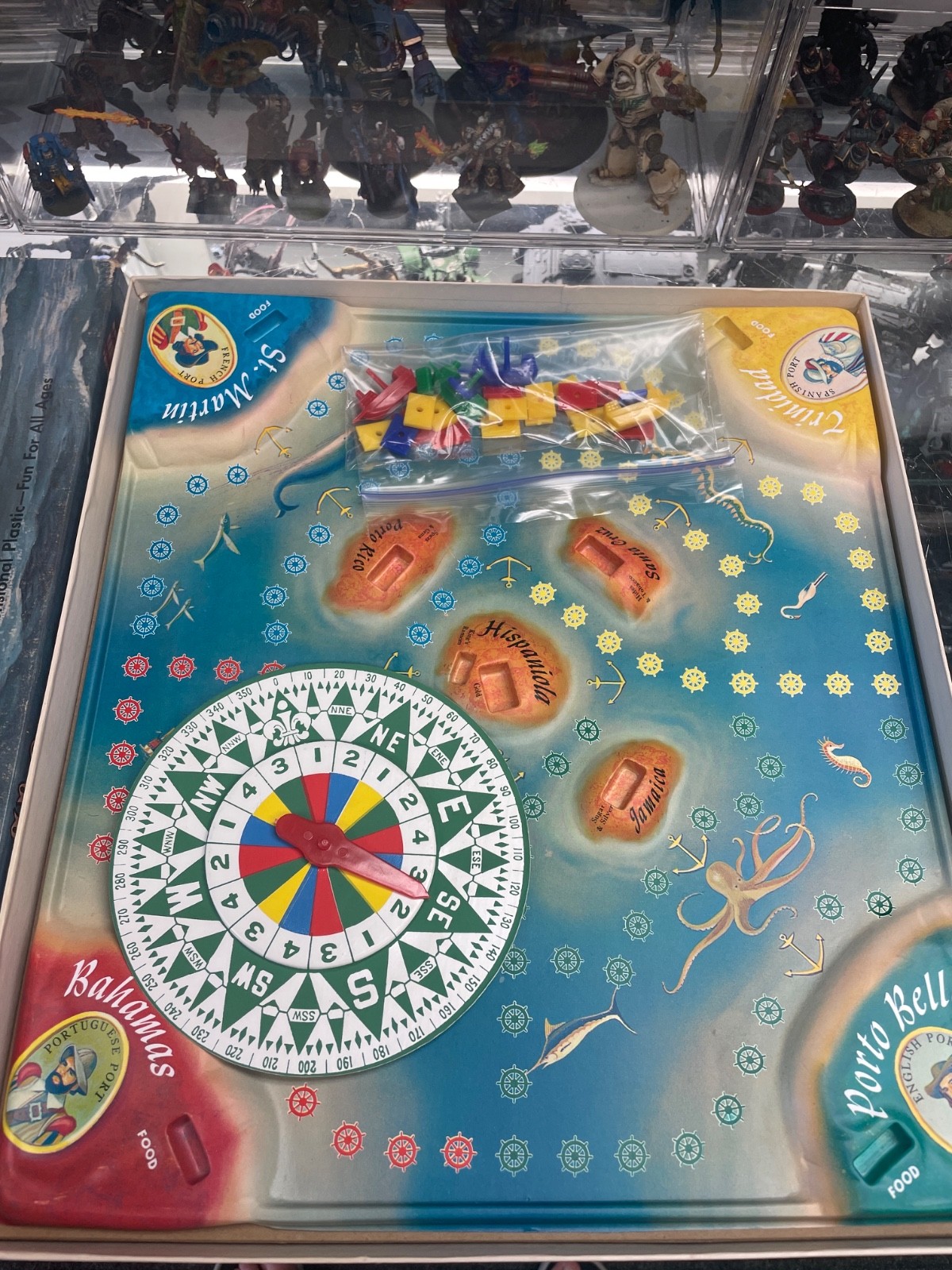 VTG W.H. Schaper The Game Of Hispaniola Sea Ocean Boat Ship Board Game 1957 Read