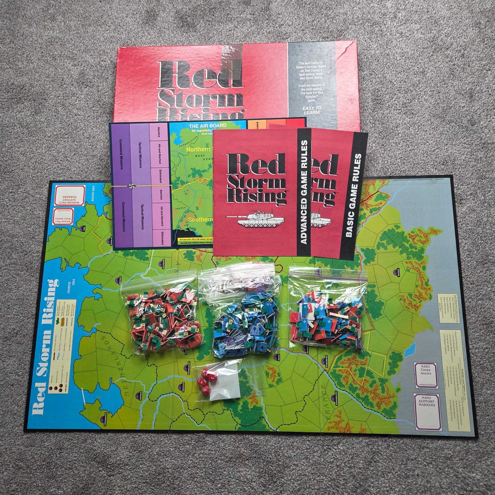 Vintage Hunt For Red October Red Storm Rising Fortress America – Board Game LOT