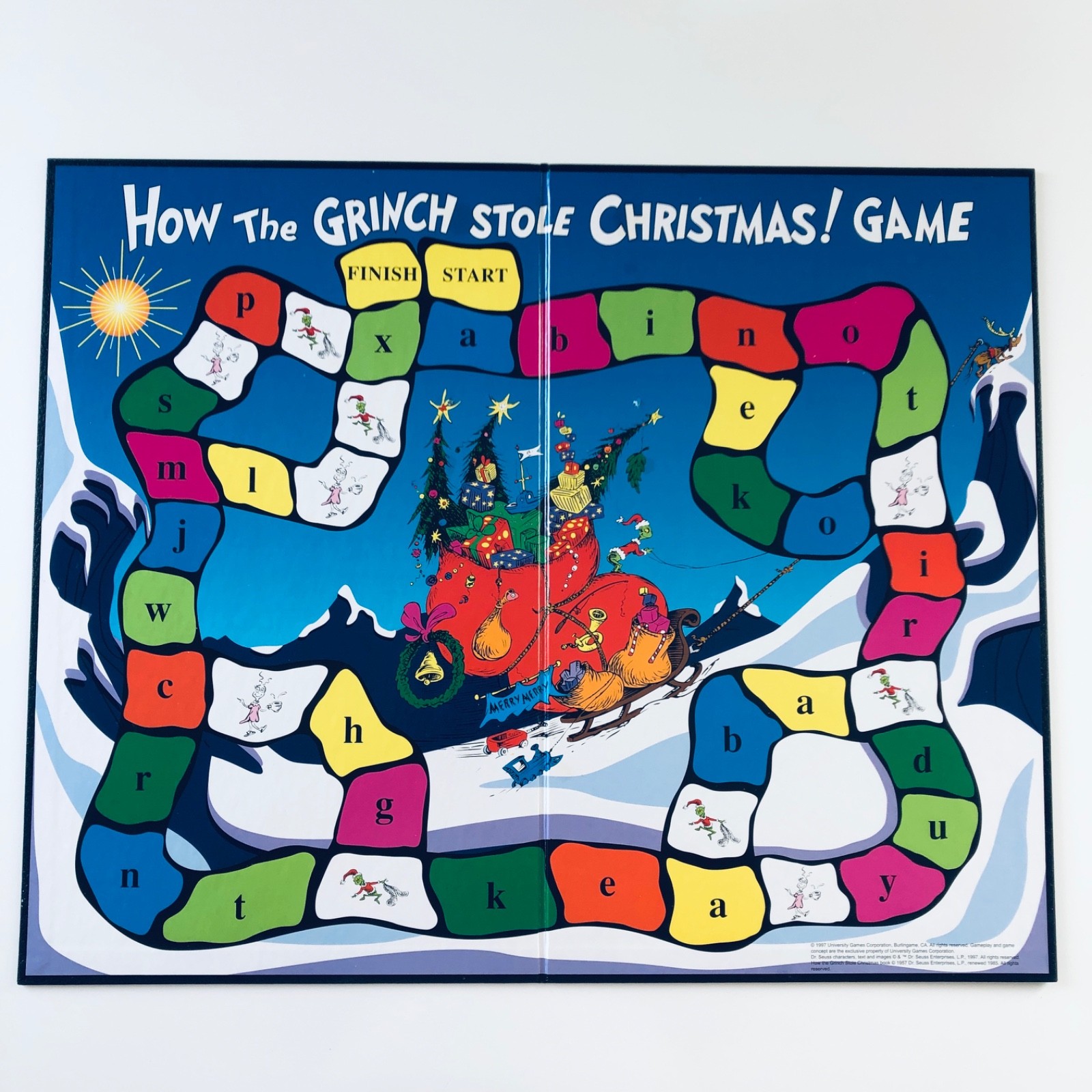 How the Grinch Stole Christmas Dr. Seuss Board Game Complete 1997 First Ed