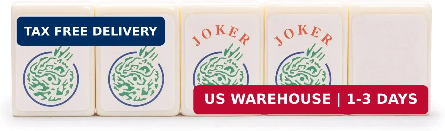 Yellow Mountain Imports American Mahjong Joker Tile Decal Stickers, Set of 8