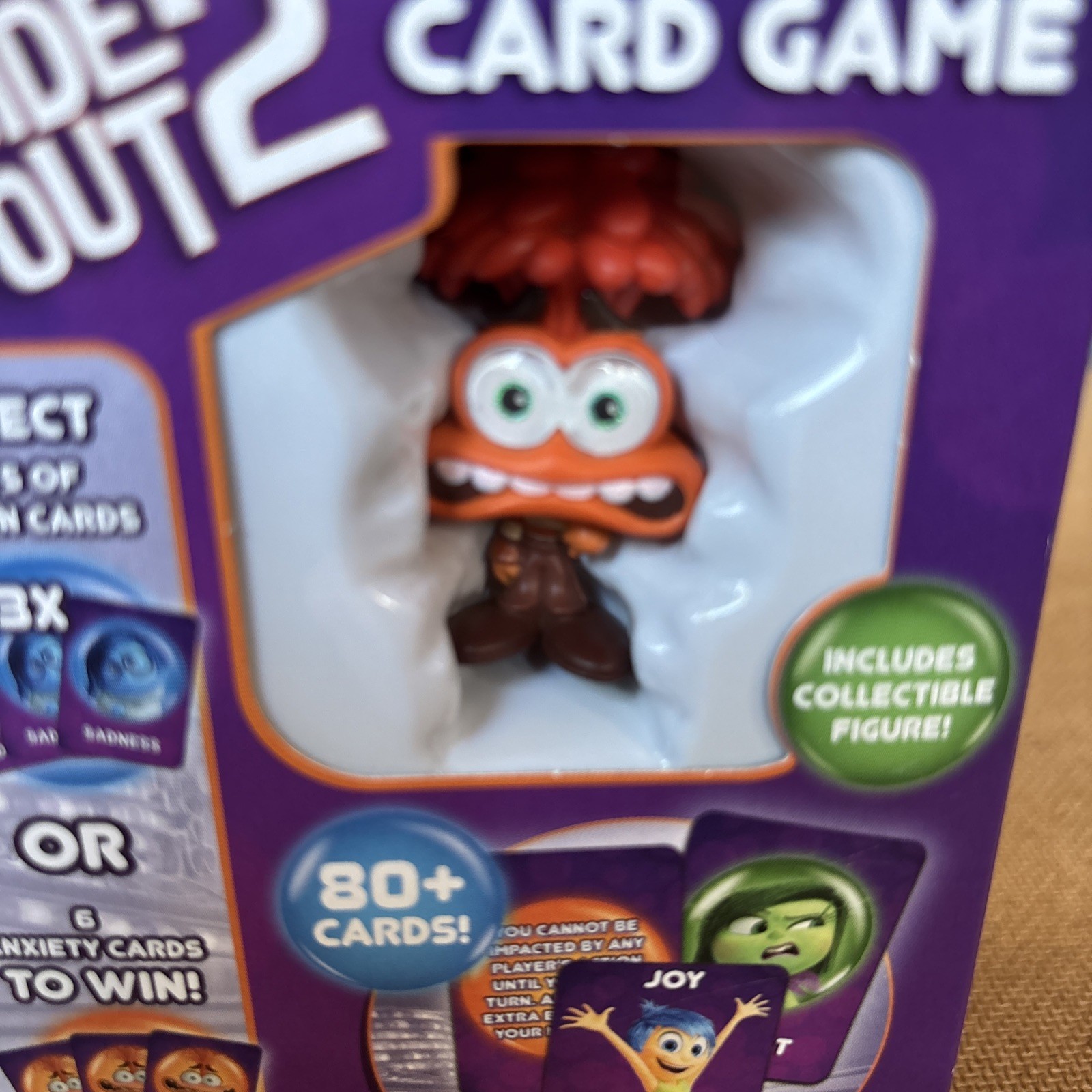 Disney Pixar Inside Out 2 Mixed-Up Emotions Card Game W/ Collectible Figure NEW