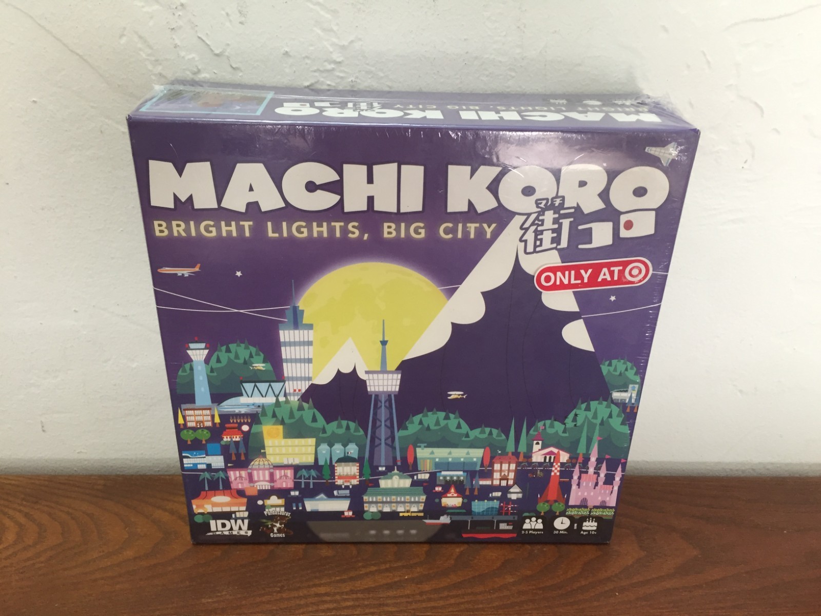 Machi Koro Bright Lights Big City Card Game by IDW Games Target Exclusive – New