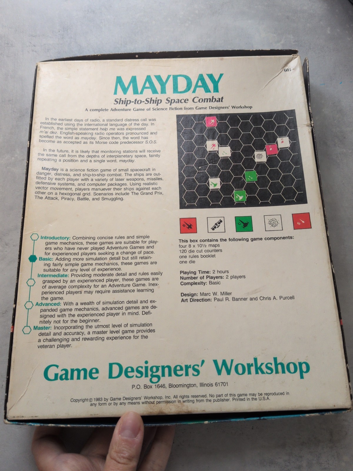 GDW Traveller Boardgame Mayday as Is See Photos