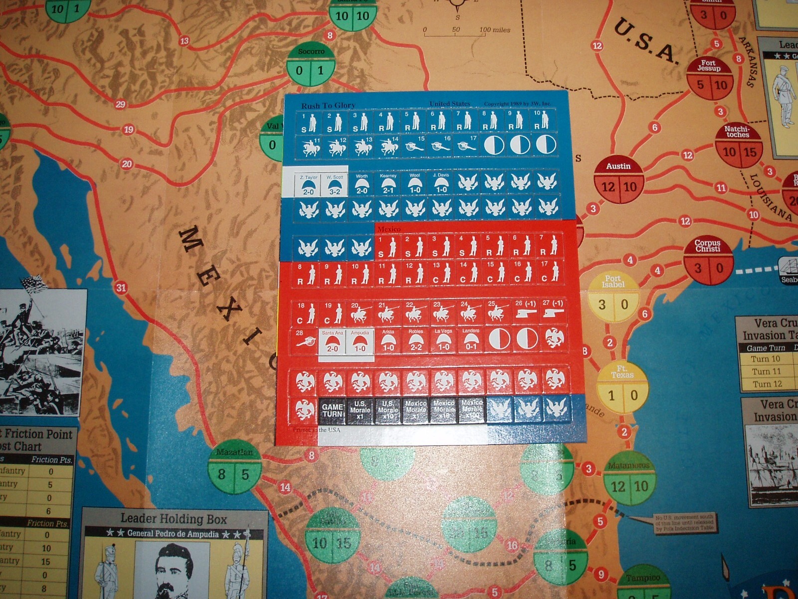 Mexican War 1846-47 Rush for Glory S&T 127 Strategy&Tactics SPI Collector Copy