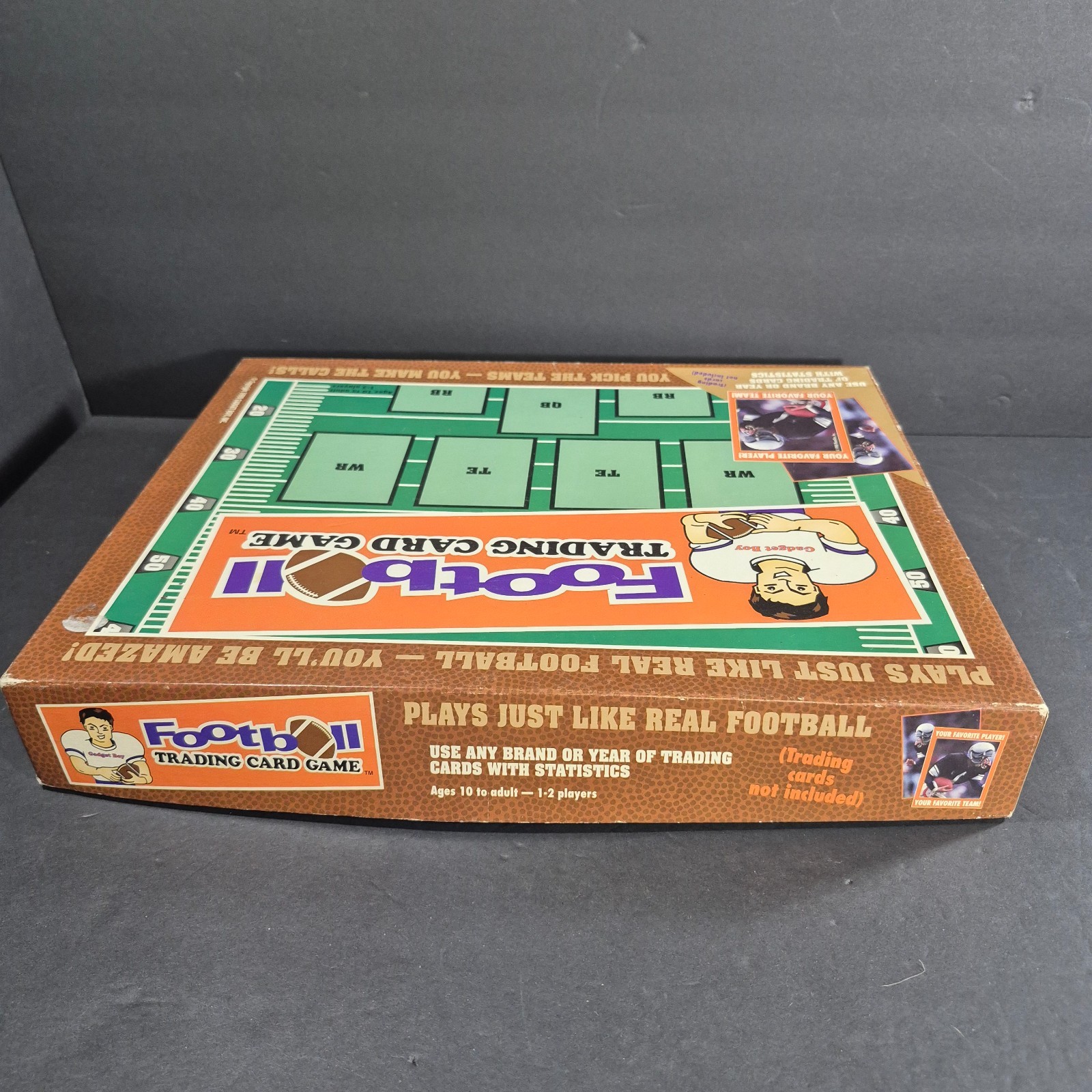 Vintage Football Trading Card Board Game use any Brand Year Cards w/ Statistics