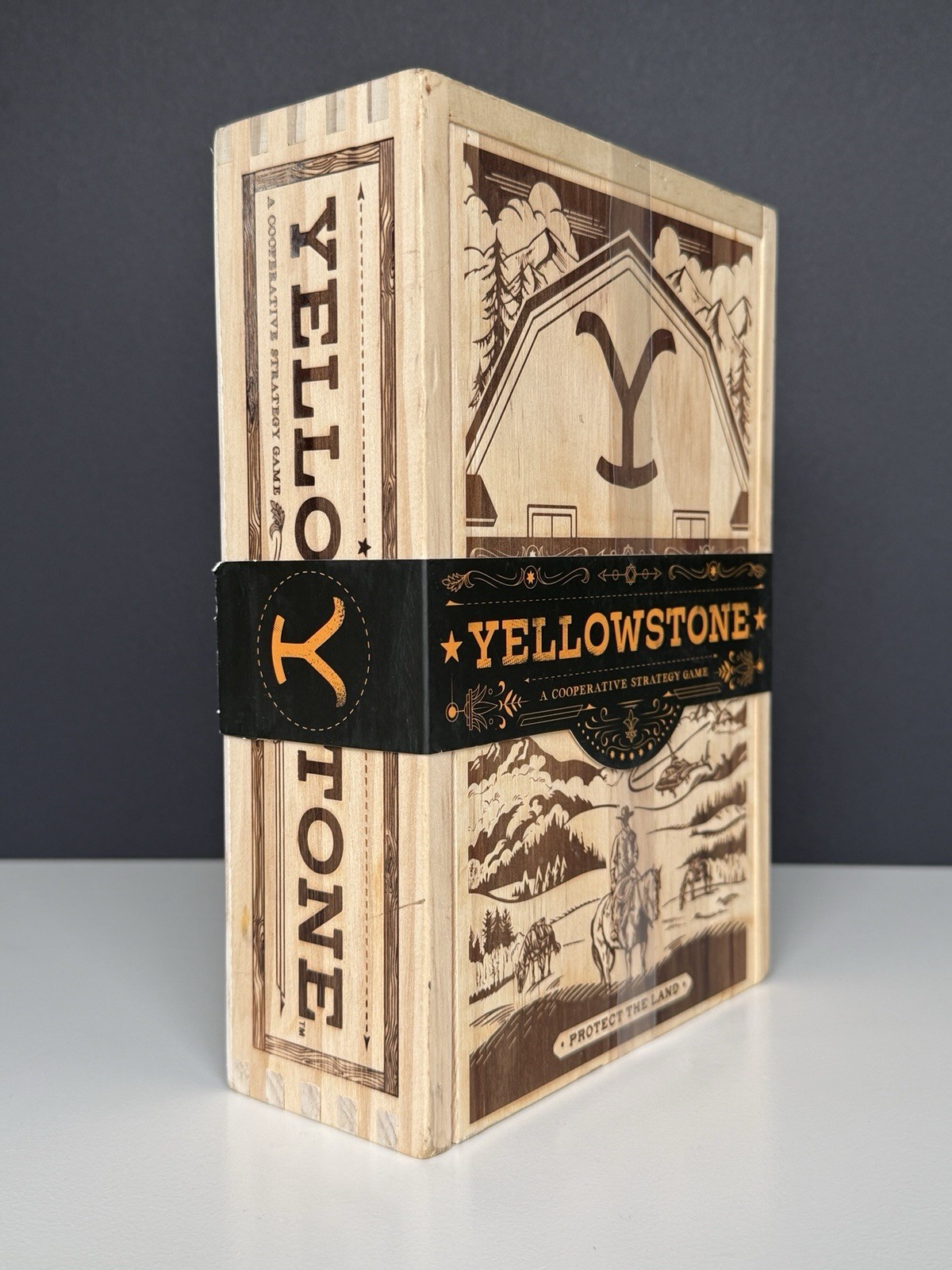 Yellowstone Strategy Game Wooden Collector’s Edition NEW Buffalo Games