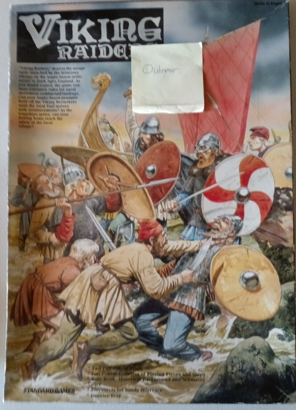 OUTREMER – 3rd Crusade Combat game – Standard Games Limited – 1985 – UNPUNCHED