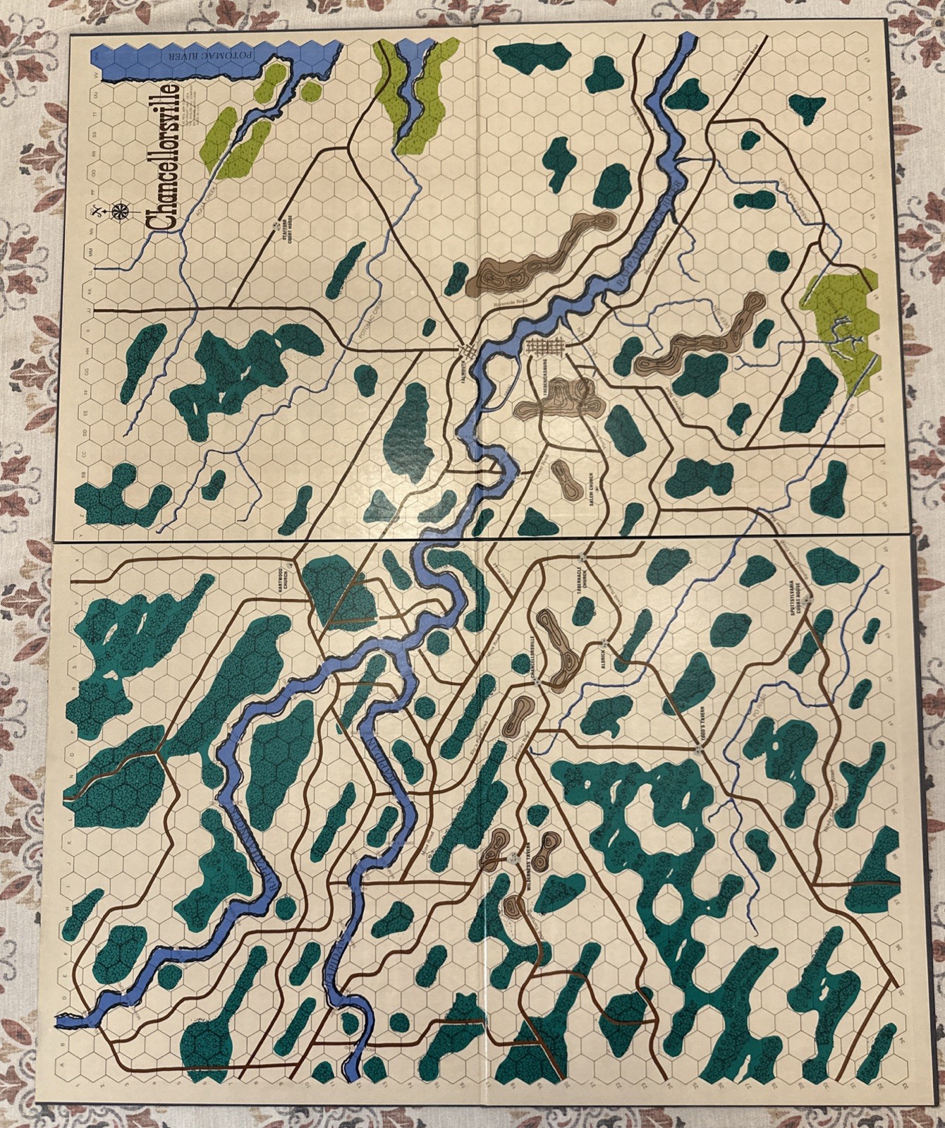 Chancellorsville Board Game LETTER American Civil War 1974 2nd Ed, Complete