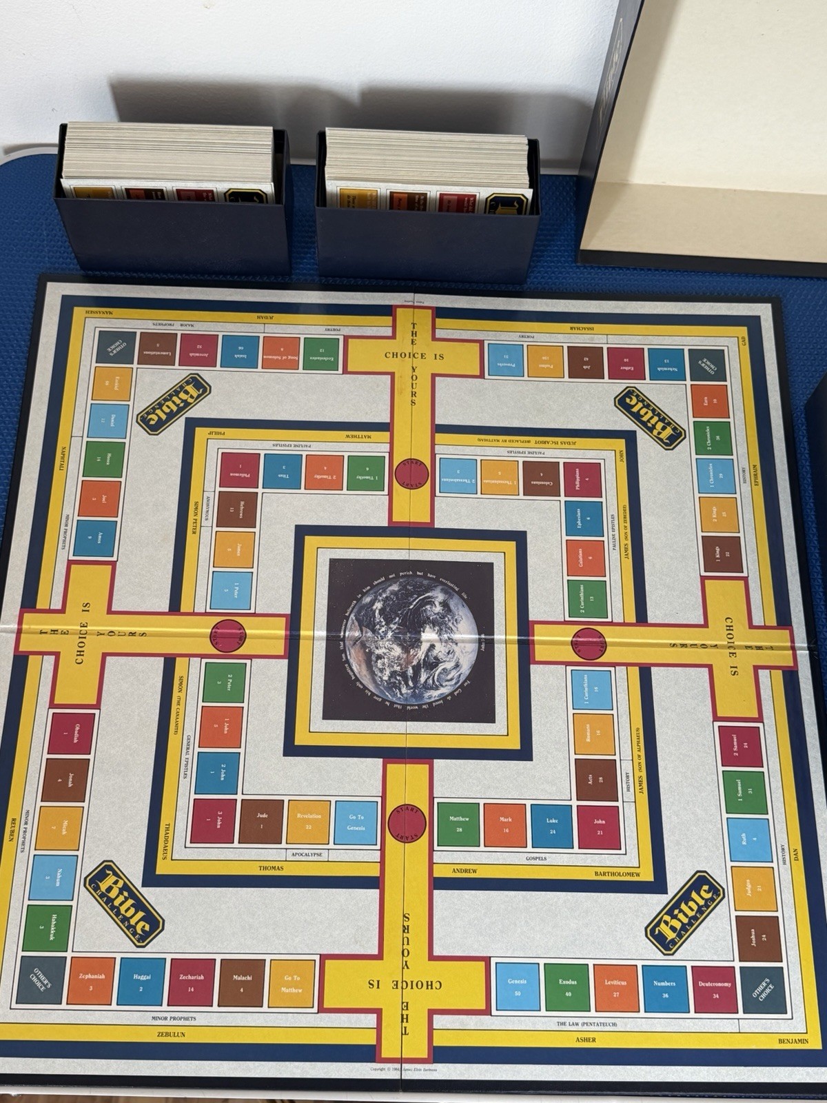 Vintage 1984 Bible Challenge Educational Christian Board Game James E Barineau