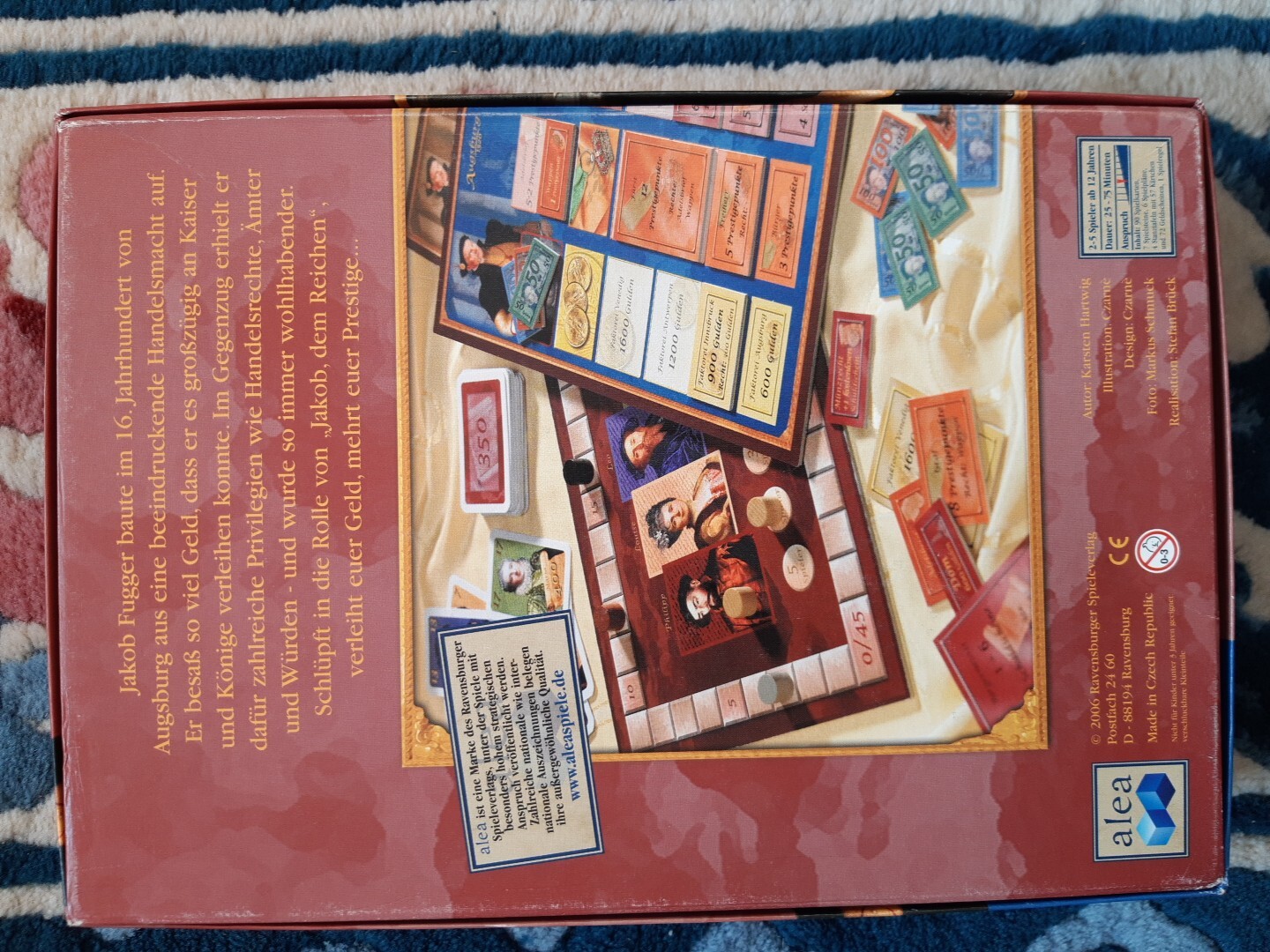 Game Augsburg 1520 by Ravensburger Alea *** Excellent Condition *** 100% Complete