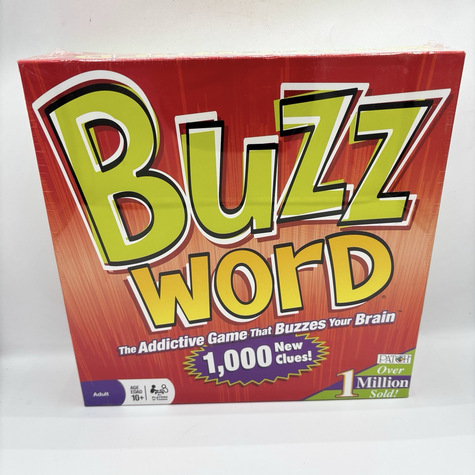 Buzzword Board Game Patch Products 2010 Edition 1000 Clues New Sealed Family Fun