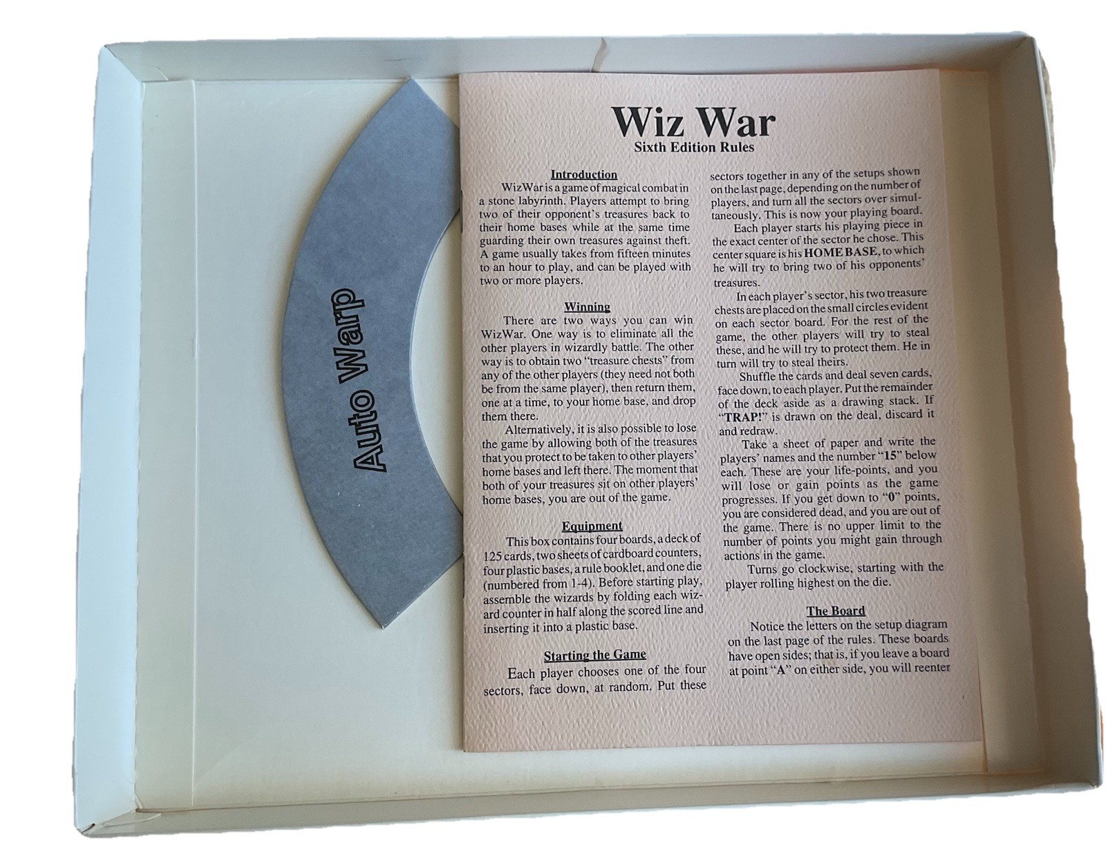 Wiz War + Expansion #1 , 6th Edition, 1993 Chessex Game, Lot 2 Games ,7000, 7001