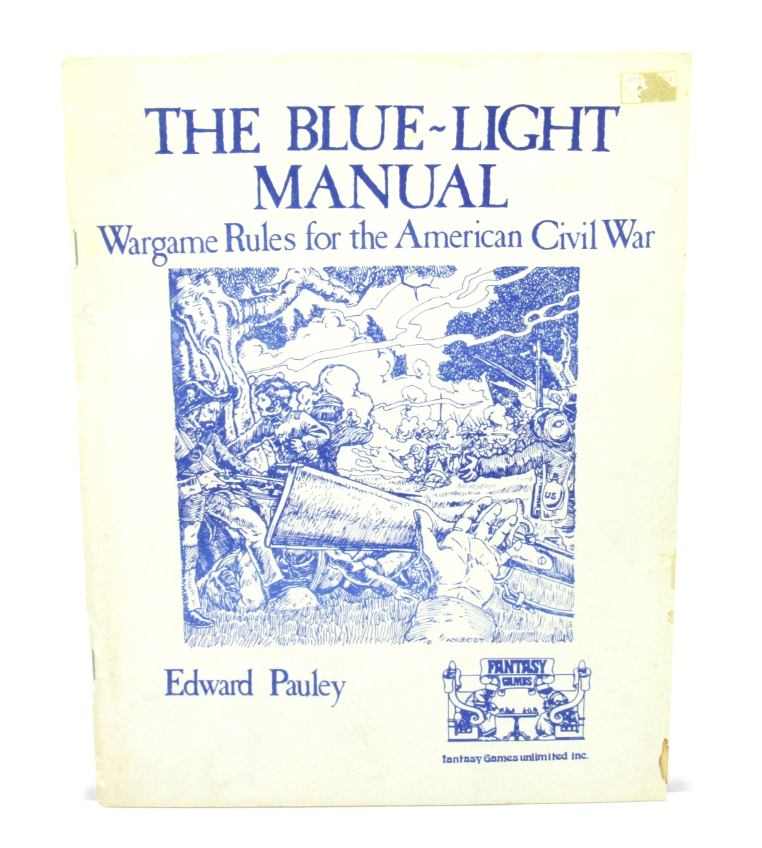 1977 Fantasy Game Unlimited Blue Light Manual Rules American Civil War No Insert