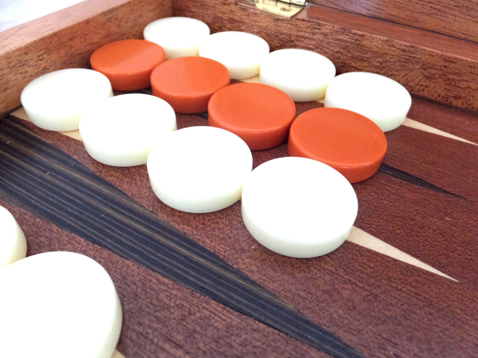 Yellow Mountain Imports Wooden Inlaid Backgammon “Pasadena” Set