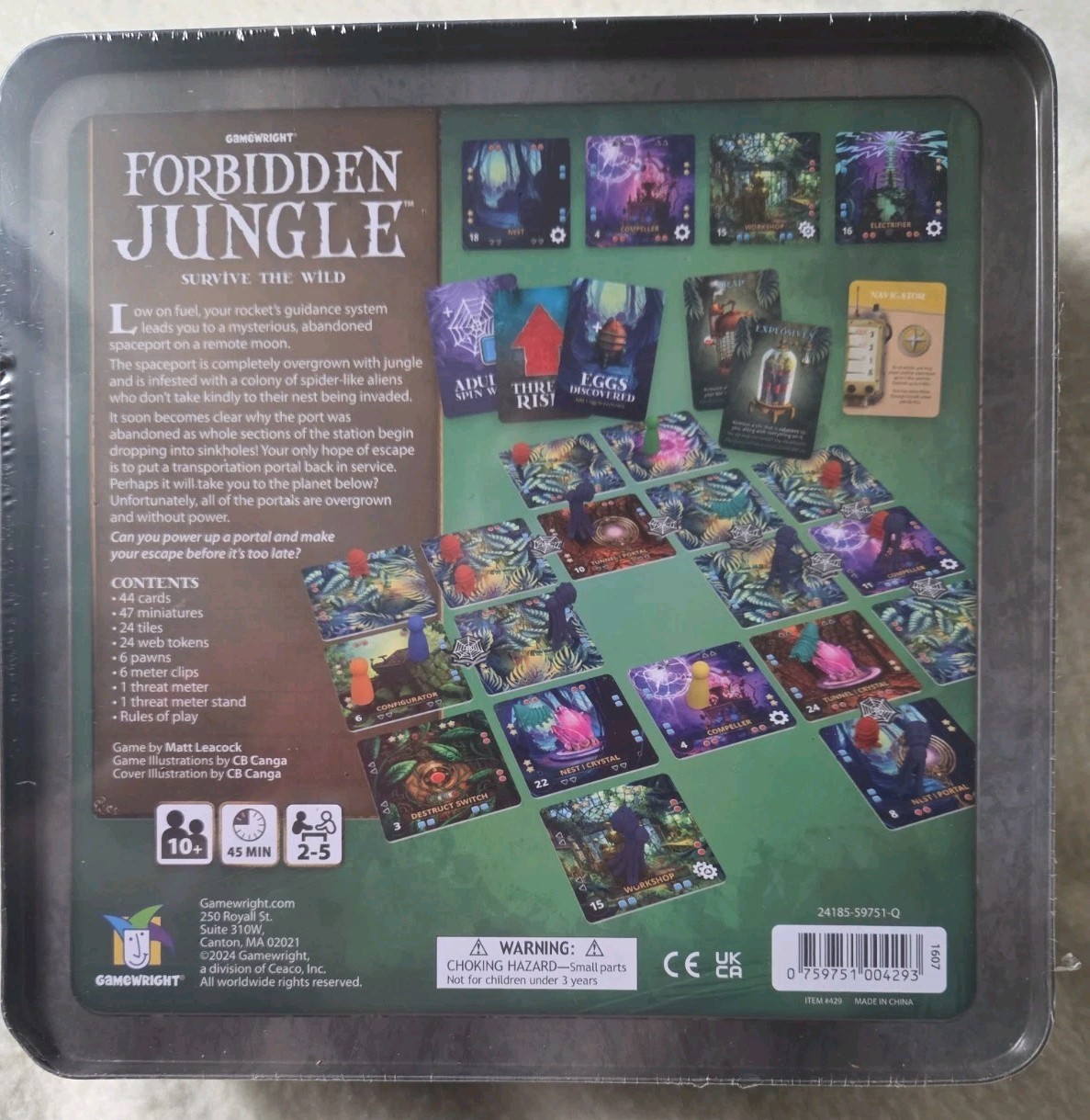 New Forbidden Jungle Cooperative Adventure Game for 2 to 5 Players Age 10 Plus