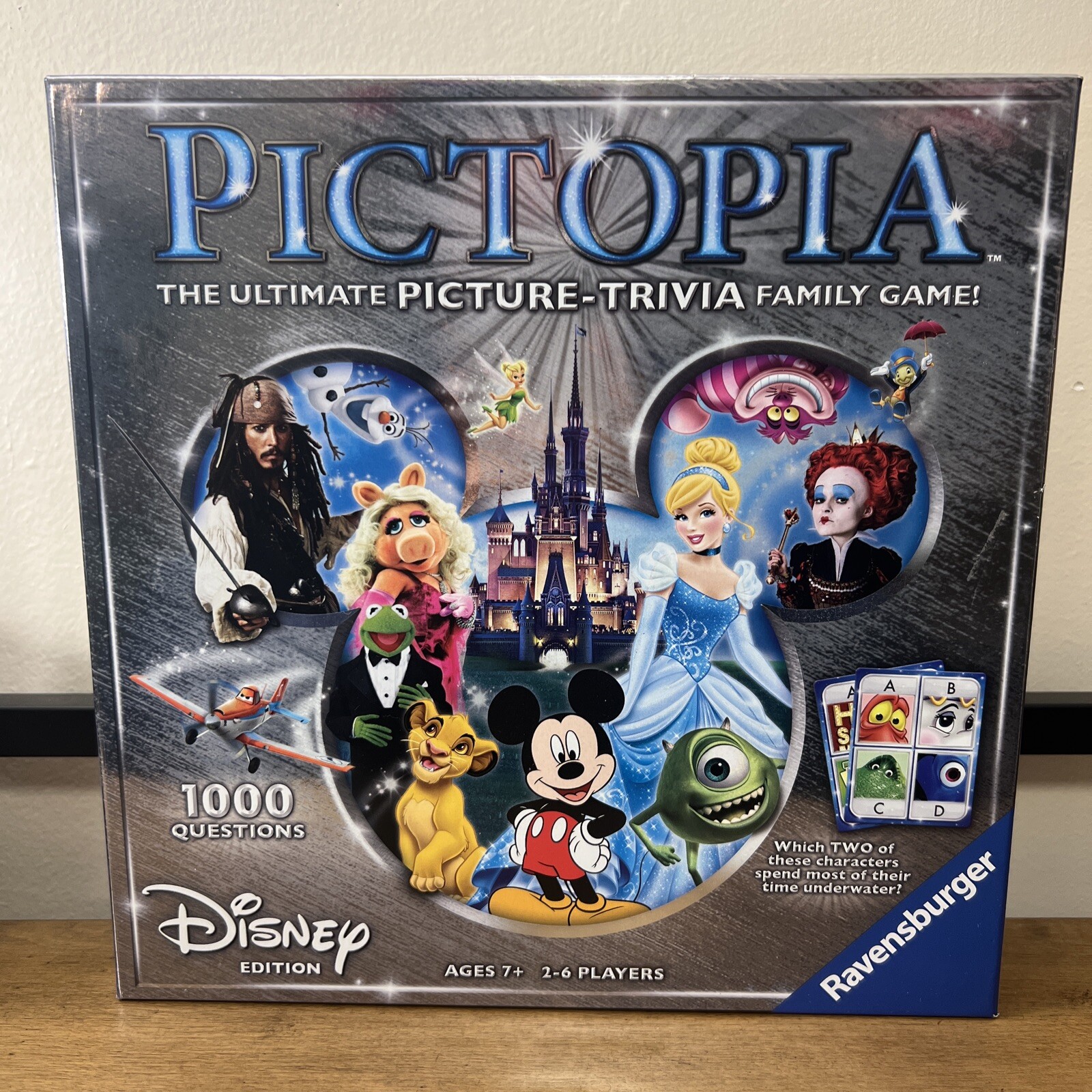 Pictopia Ultimate Picture Trivia Family Game Disney Edition 7+ 2-6 Players