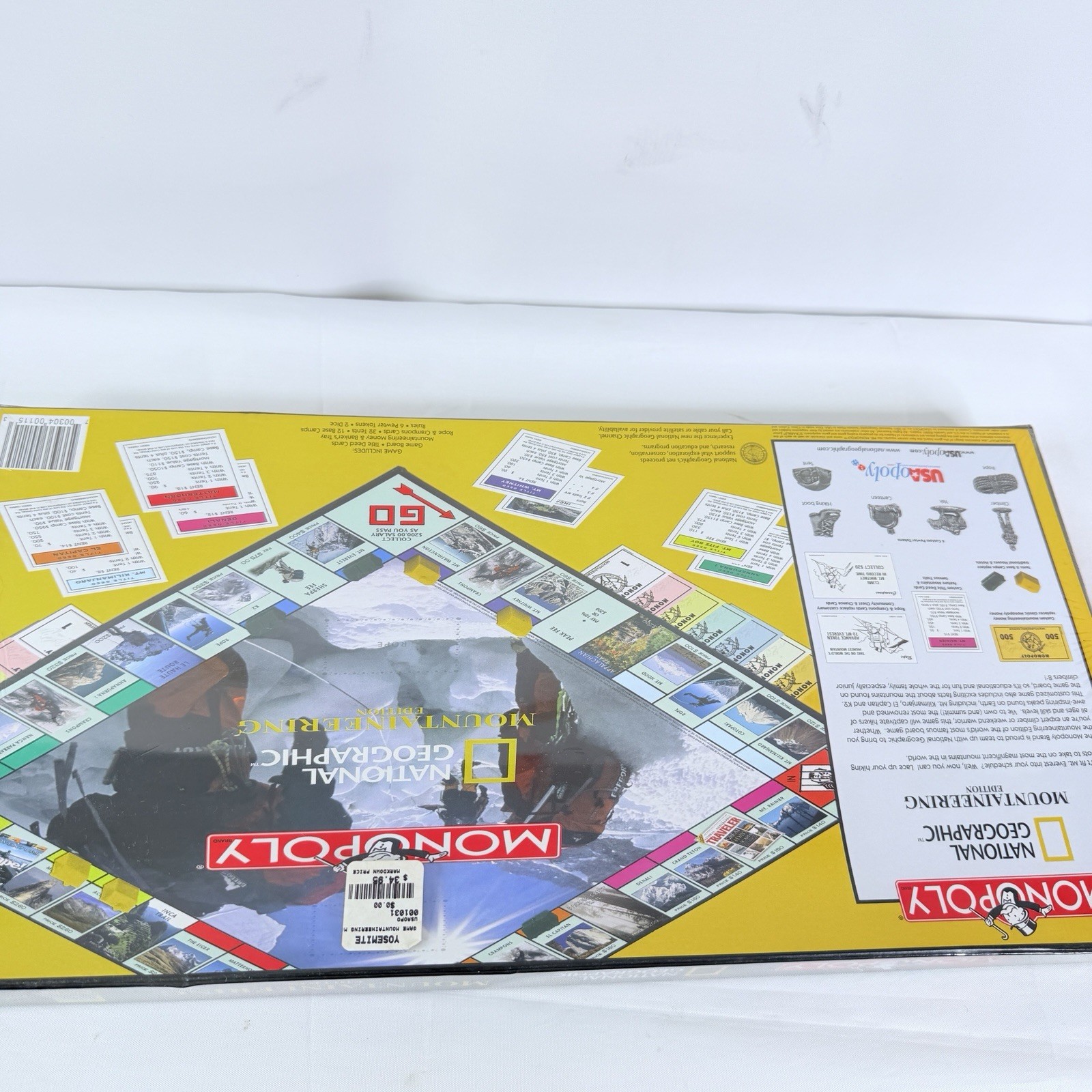Monopoly National Geographic Mountaineering Edition 2001 New Sealed