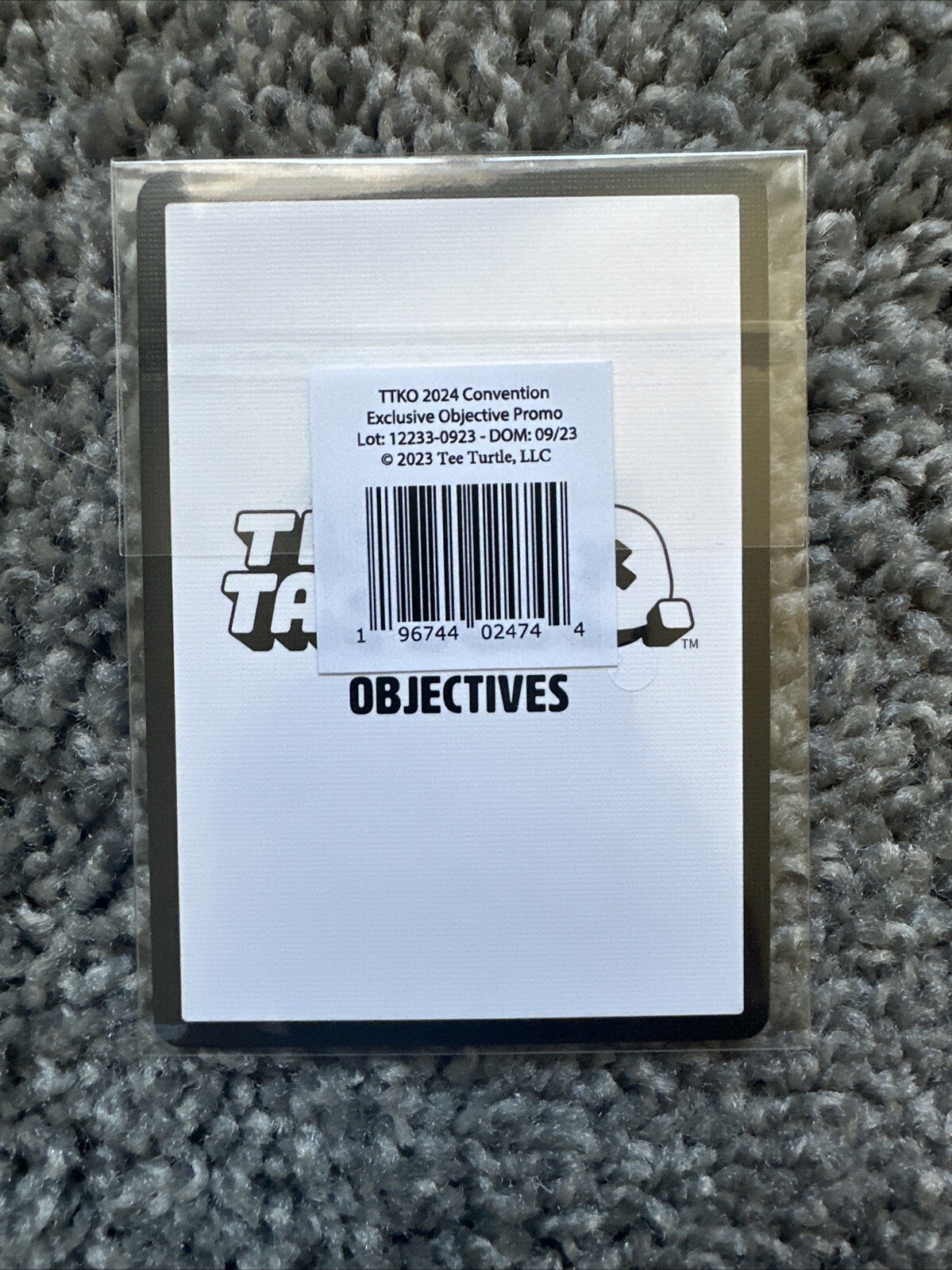 Tic Tac K.O. – 2024 Convention Con Exclusive Promo Objective Card – Tee Turtle