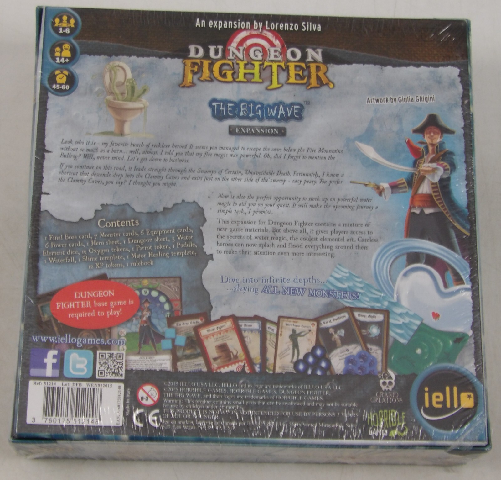 Dungeon Fighter: the Big Wave Expansion NEW SEALED Horrible Games Iello