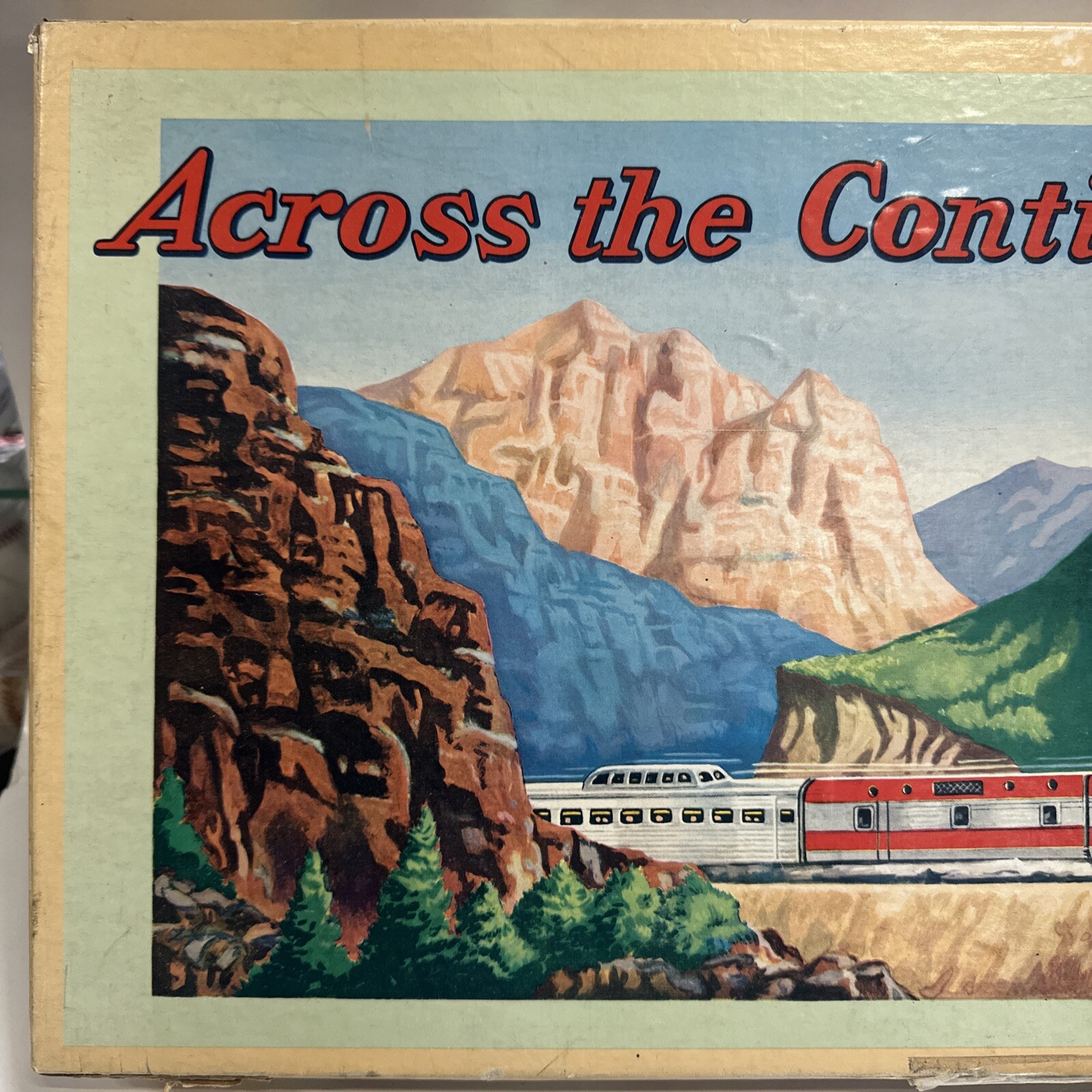 1952 Second Edition Across The Continent Board Game Parker Brothers Complete