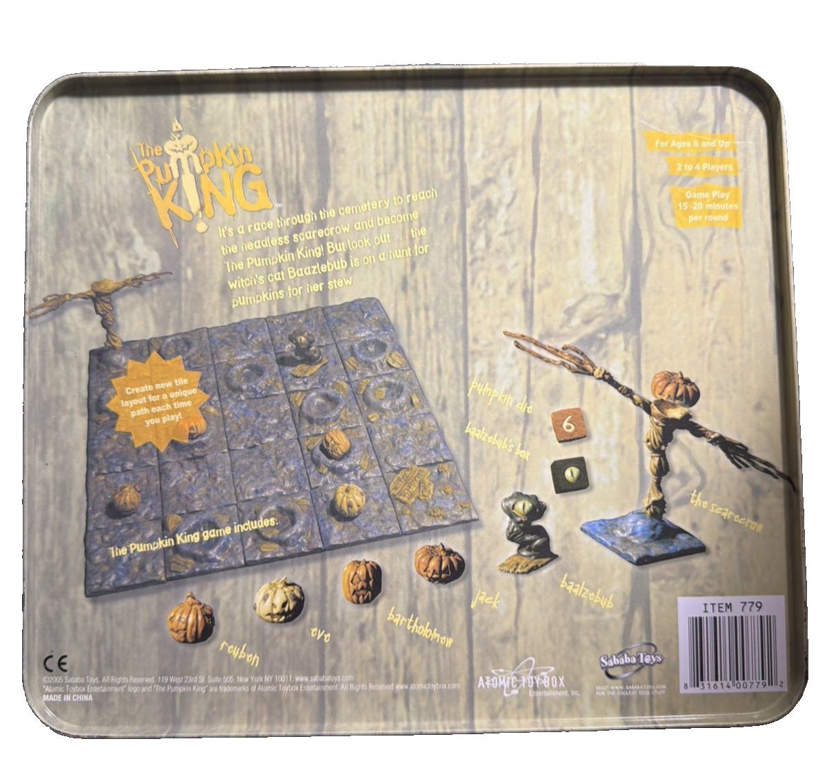 The Pumpkin King A Freakin Great Game! In A Tin Sababa Toys 2005