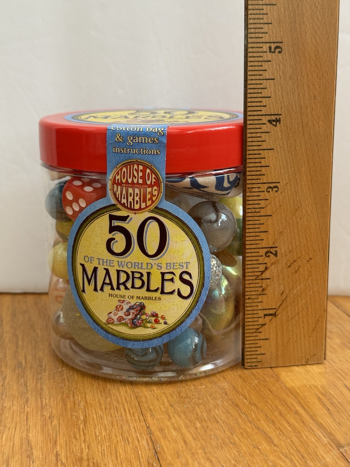 House Of Marbles ‘50 Of The World’s Best Marbles’ w/Bag ~ NEW/ UNOPENED