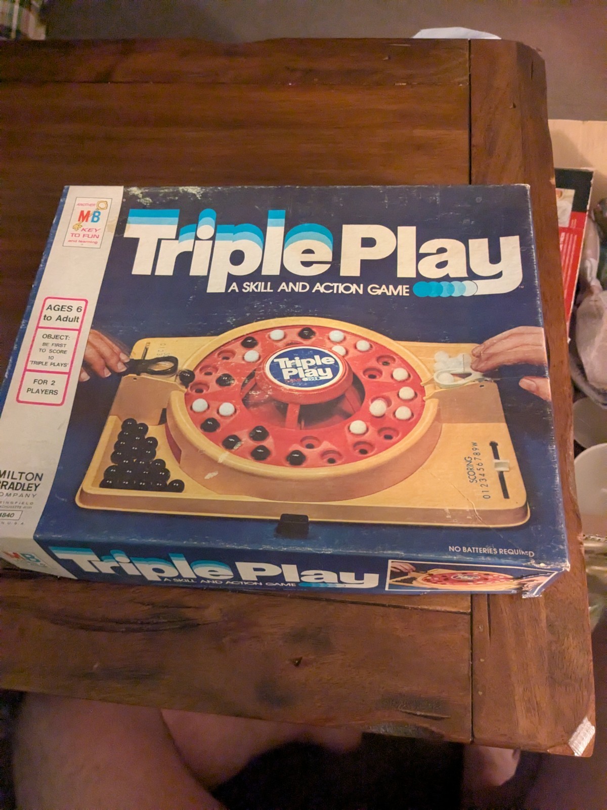 TRIPLE PLAY Skill and Action Game Milton Bradley 1978 Complete In Nice Condition