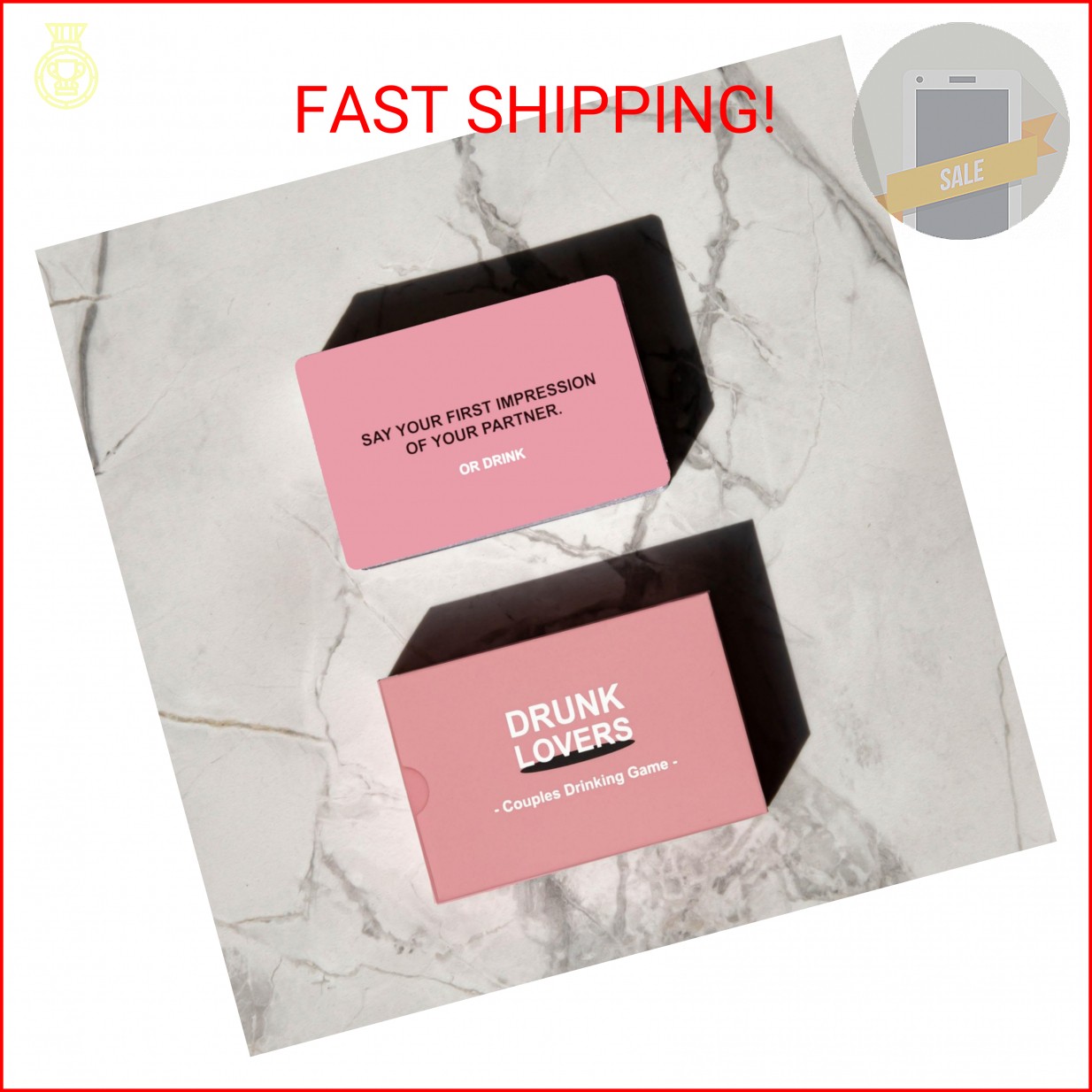 KAWAII KOI Drunk Lovers Couples Games for Adults, Couples Card Game for Date Nig
