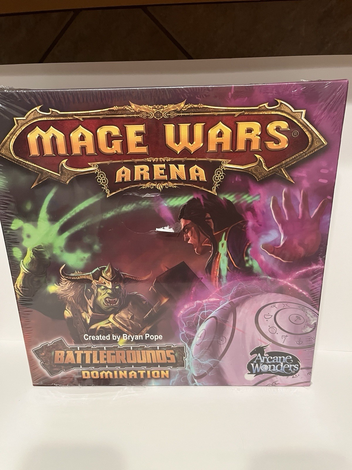 (New/Sealed) Mage Wars Arena Battlegrounds Domination Board Game – 2 Players
