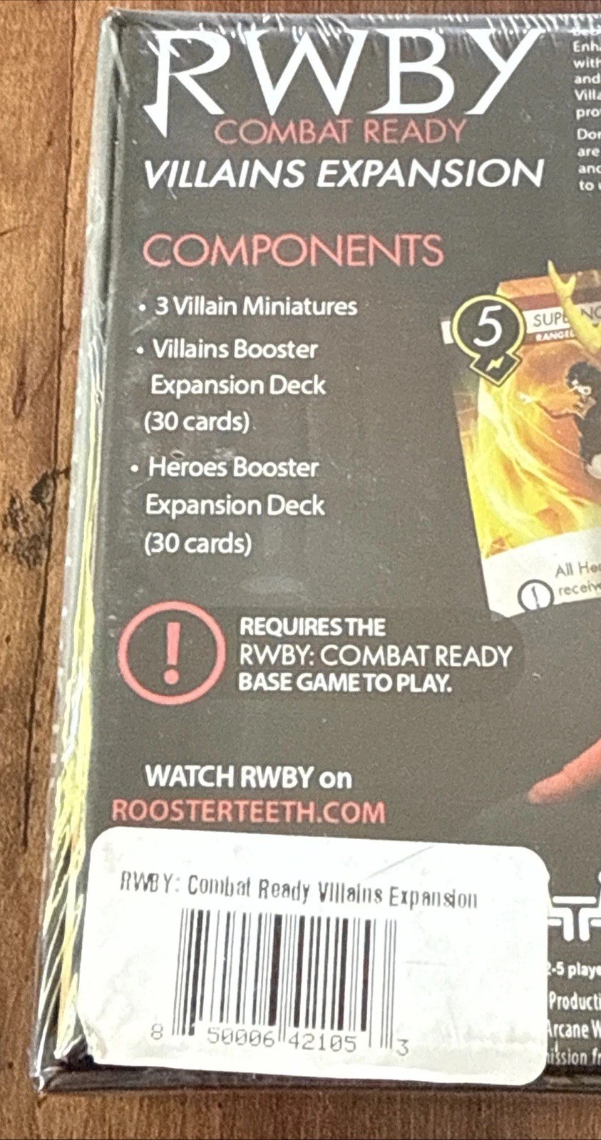 Brand New Arcane Wonders RWDY Combat Ready Villains Expansion Factory Sealed