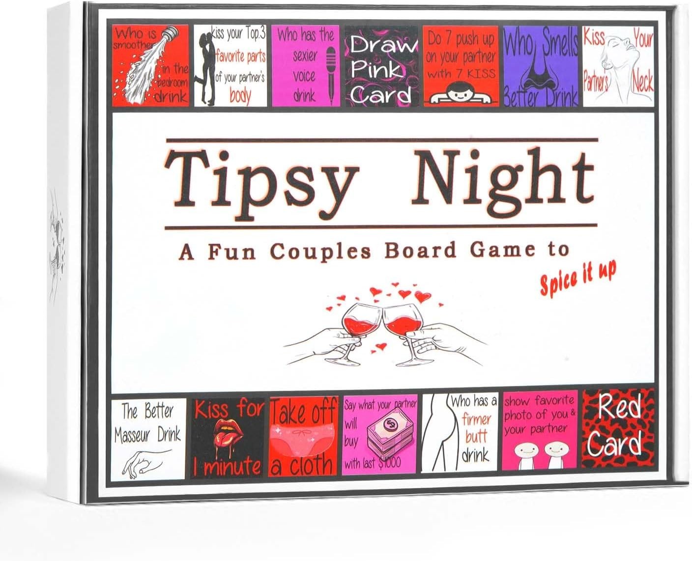 TIPSY NIGHT – Super Fun Couple Board Game to Spice it Up for Date Night, Adult S