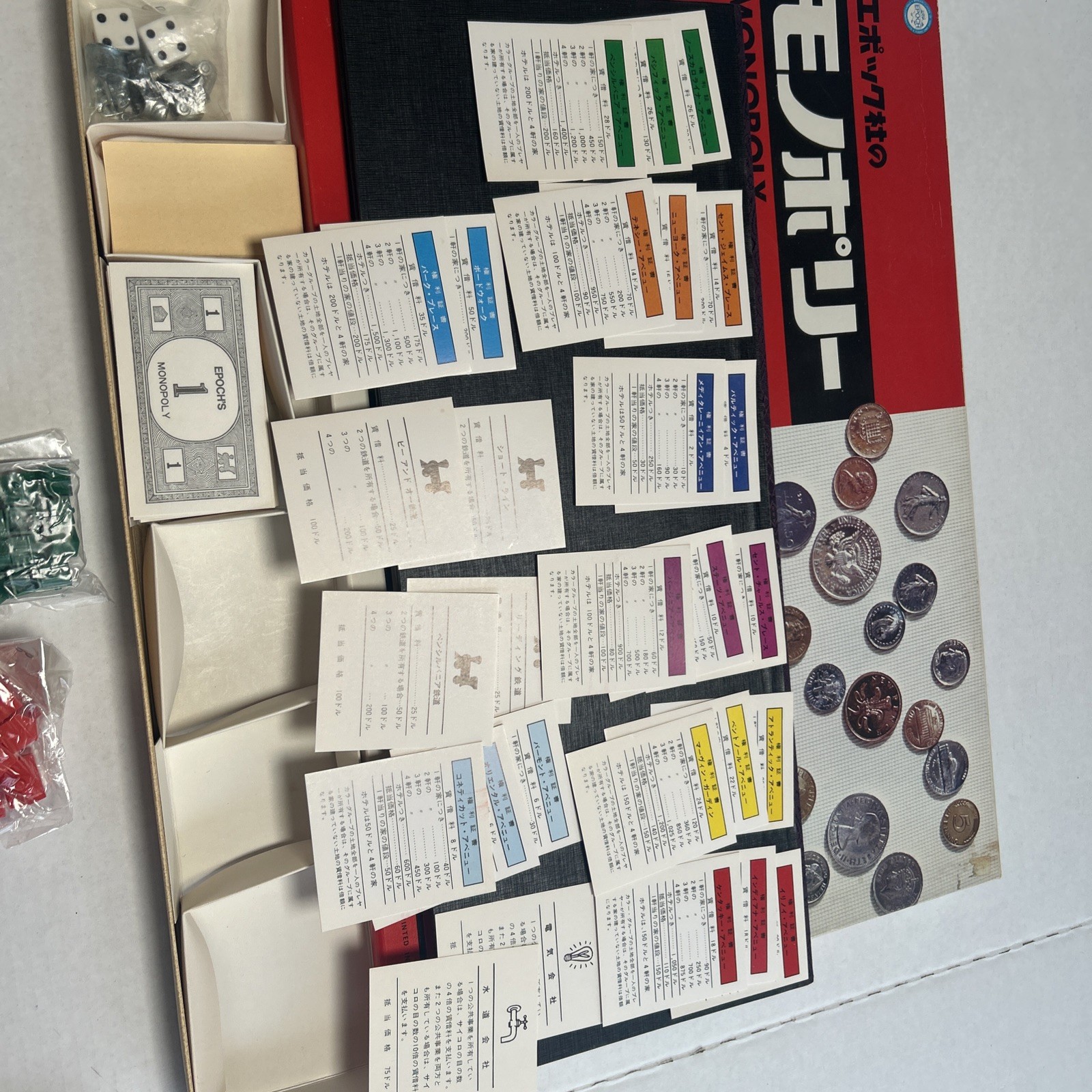 Rare Print Monopoly JAPANESE by EPOCH Traditional Properties Open Box