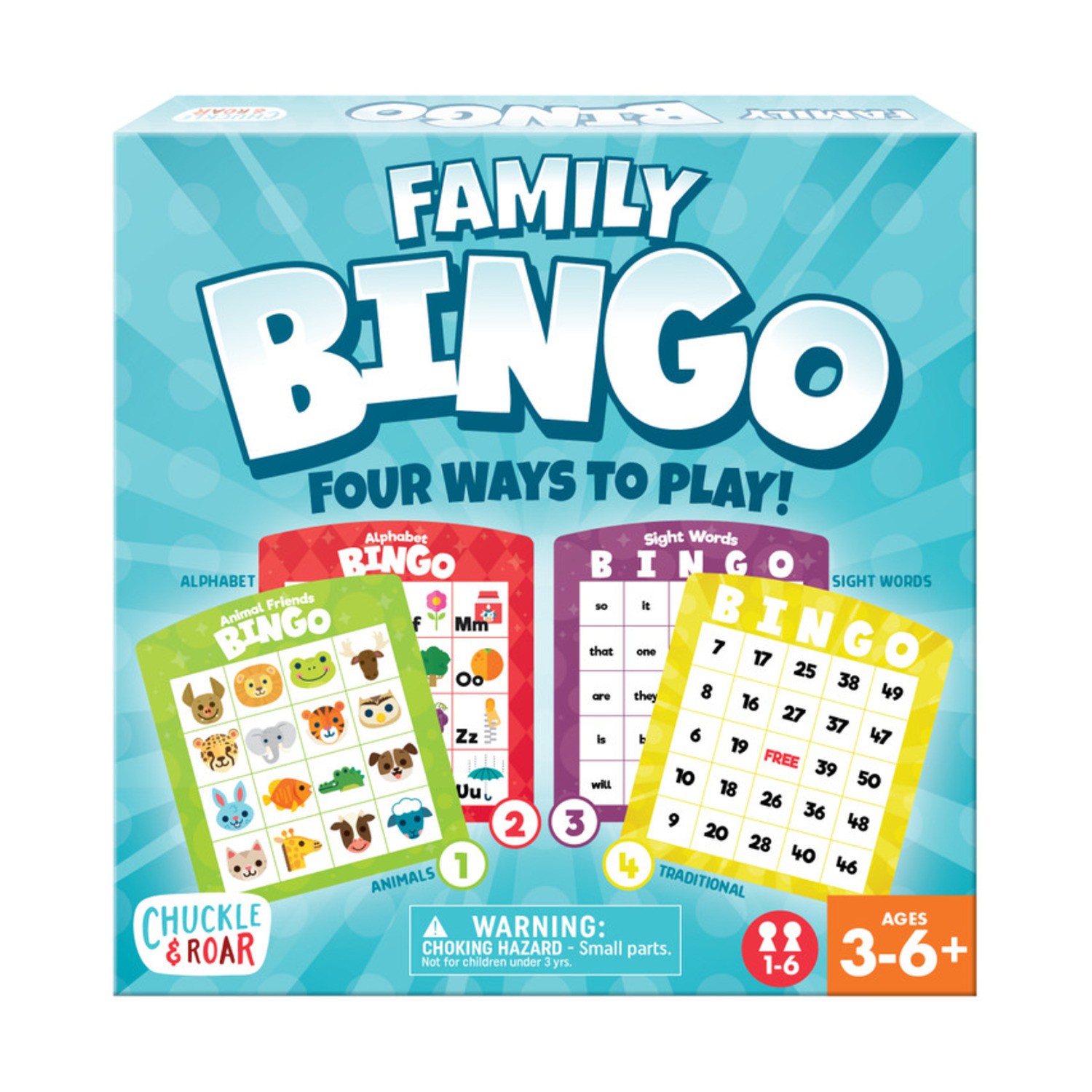 Chuckle & Roar Board Games Family Bingo Box Fair/NM