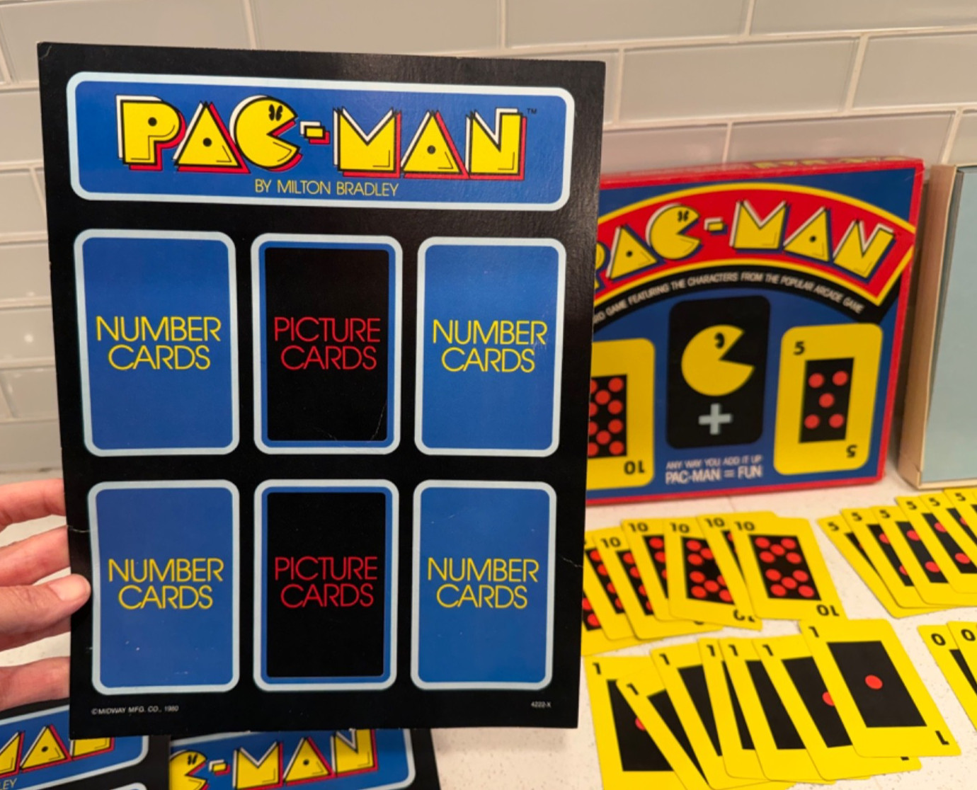 Vintage 1982 Pac-Man Card & Board Game Milton Bradley Arcade Classic COMPLETE!